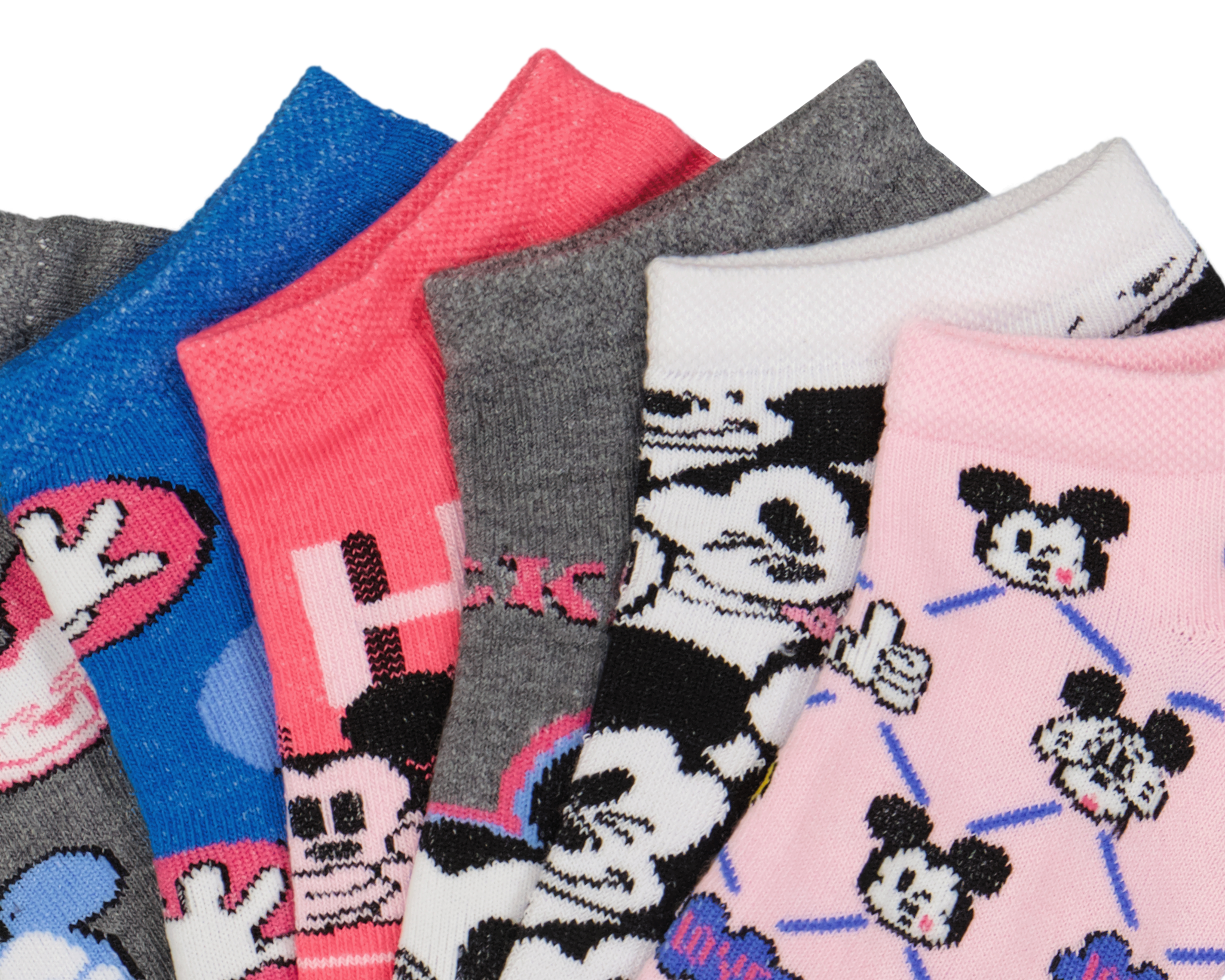 Foto 3 pulgar | Foto 2 | Calcetines Disney Mickey Mouse para Mujer 6 Pares