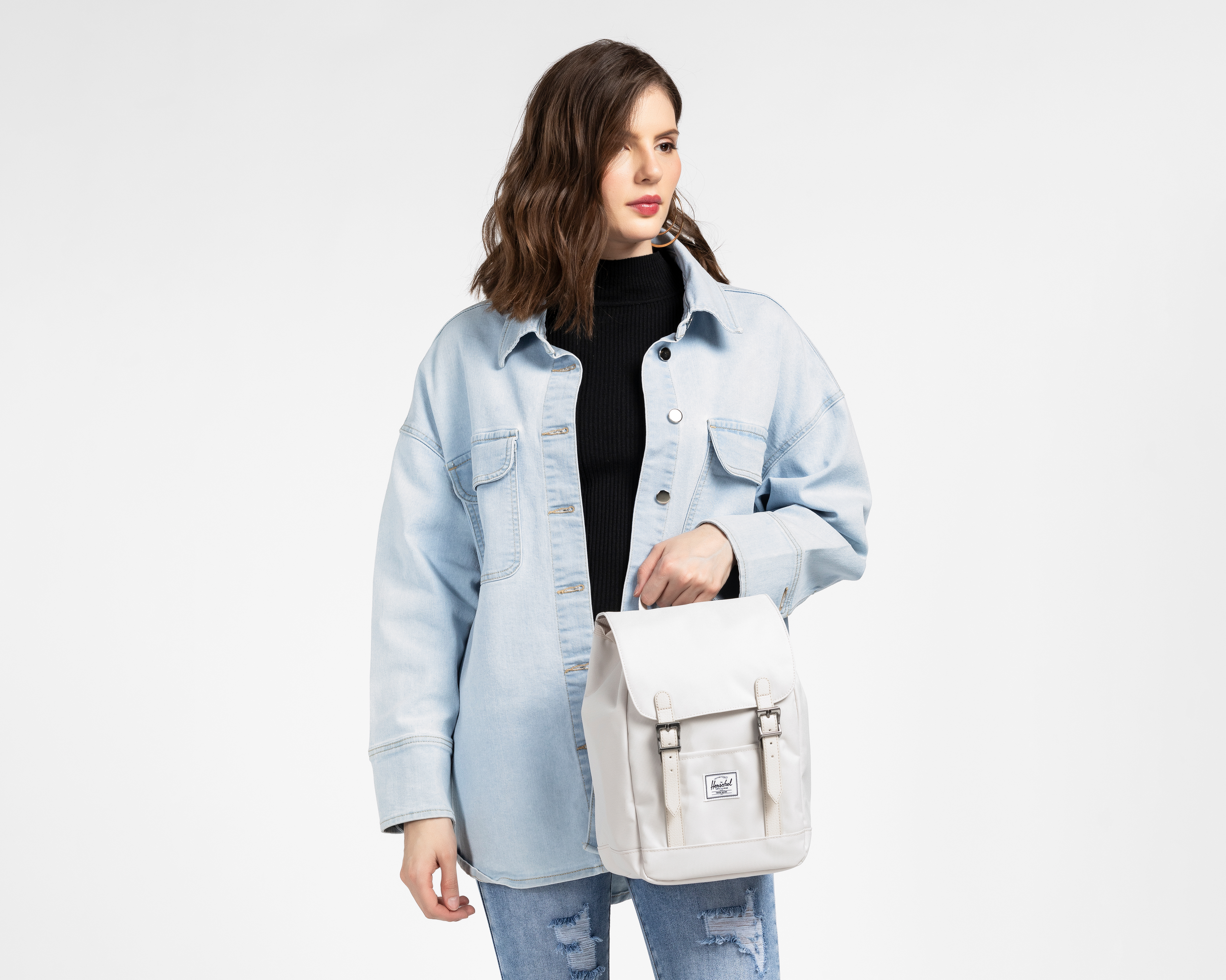 Foto 9 pulgar | Foto 8 | Mochila Herschel Gris