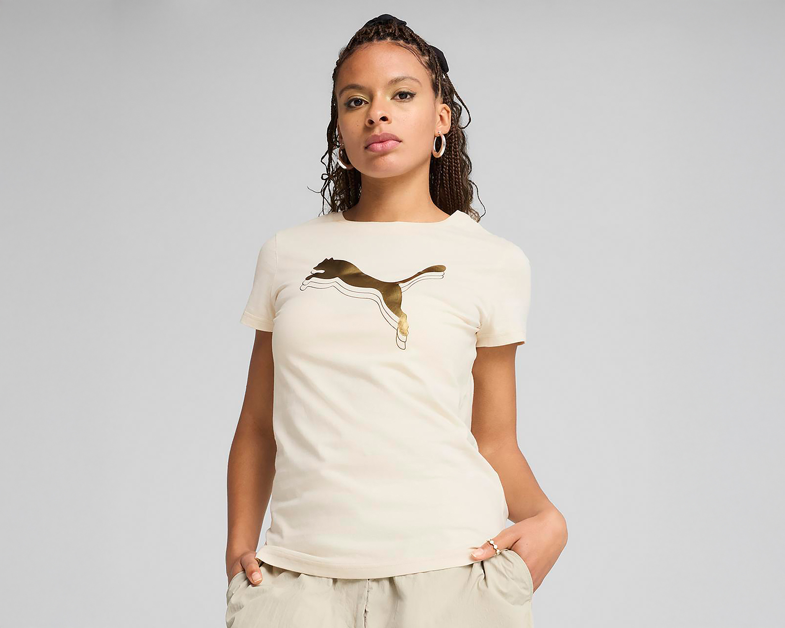 Playera Deportiva Puma Essentials Metallic para Mujer