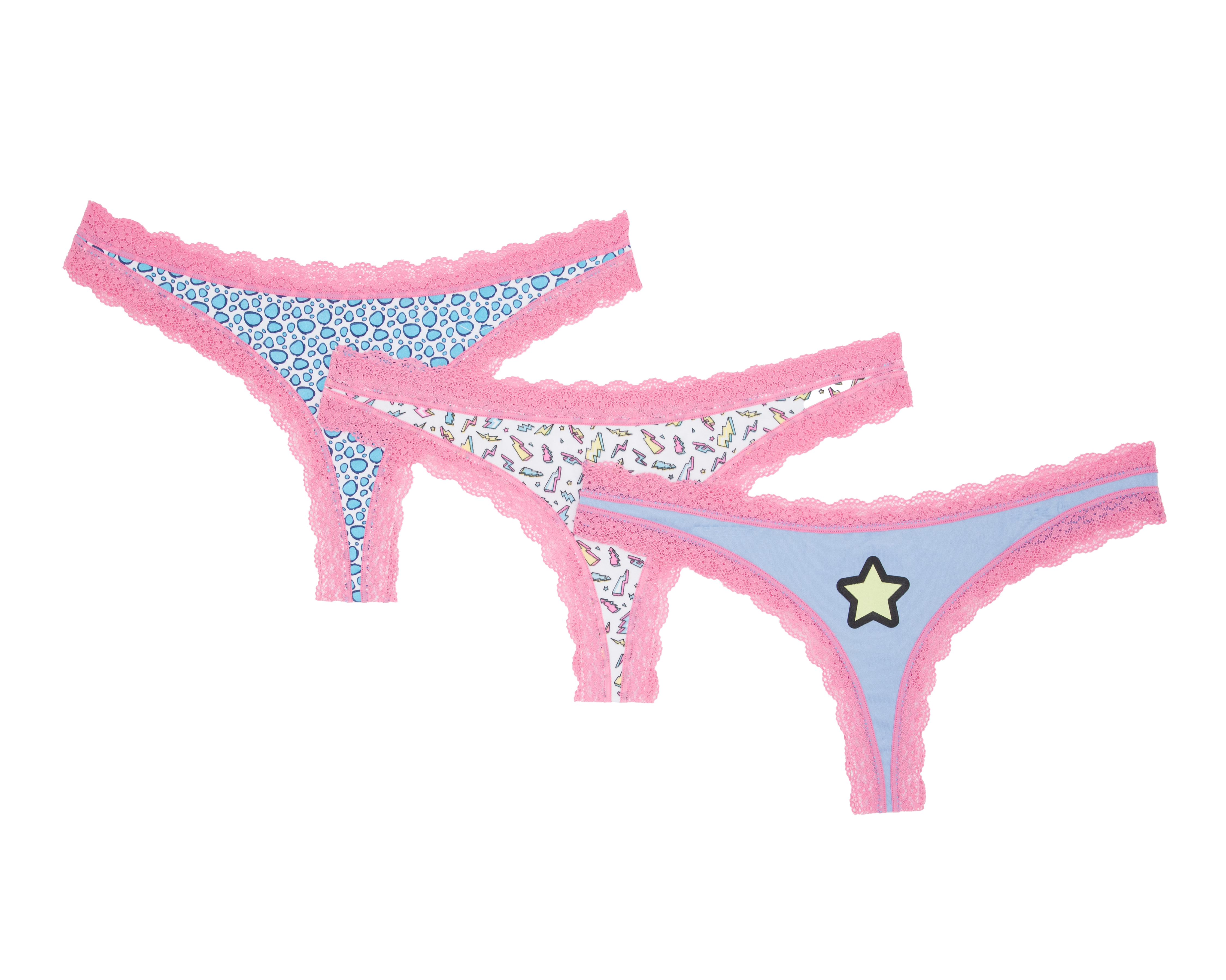 Foto 1 | Foto 1 | Tanga con Encaje Lovest para Mujer 3 Piezas