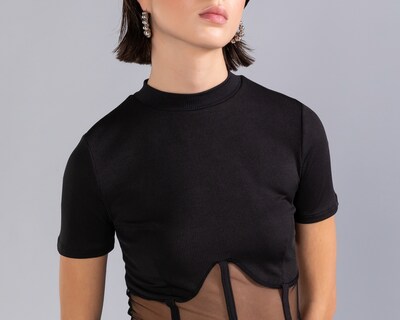 Foto 5 | Foto 5 | Playera Strona con Panel de Mesh para Mujer