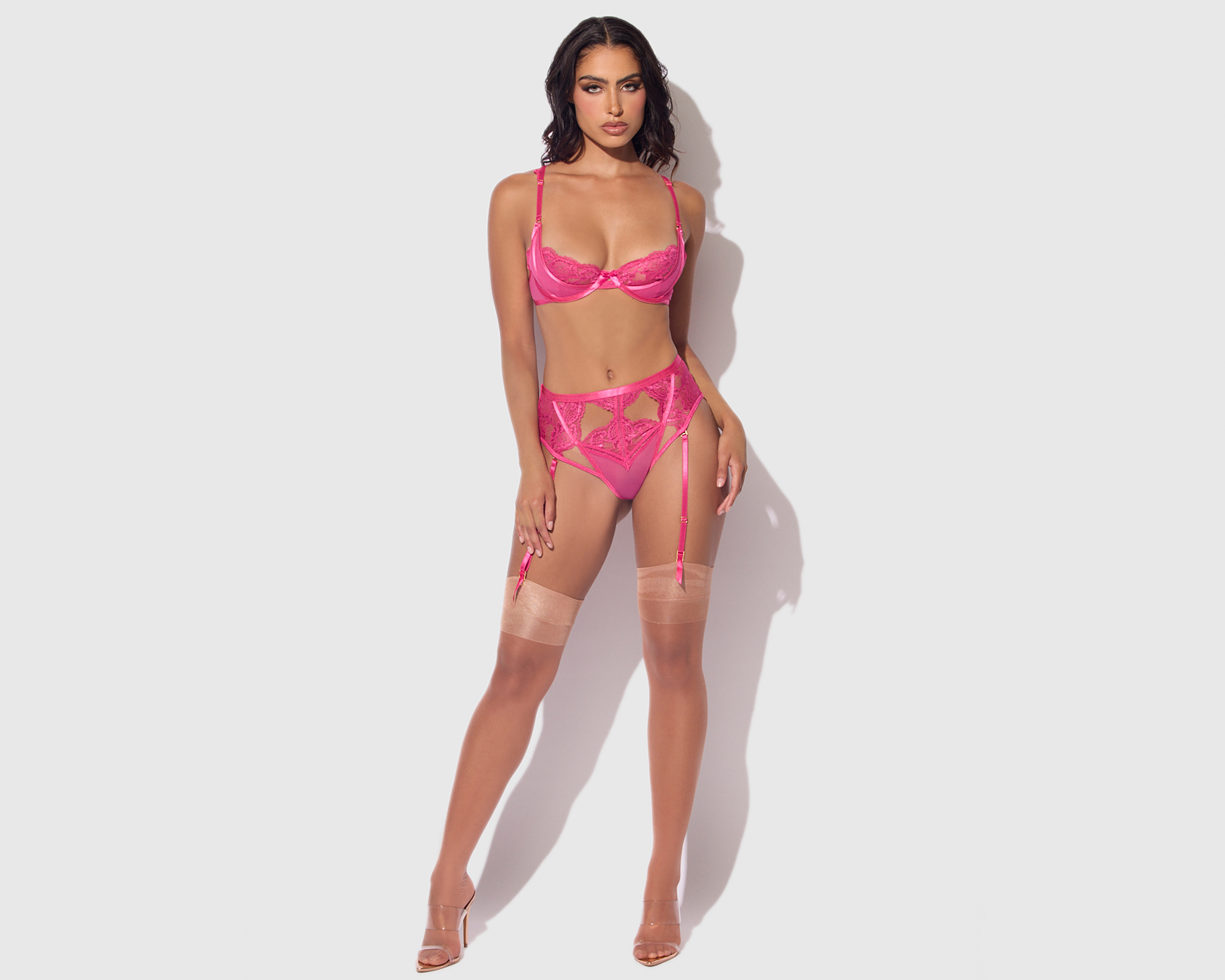 Coordinado de Encaje Media Copa House of Desire