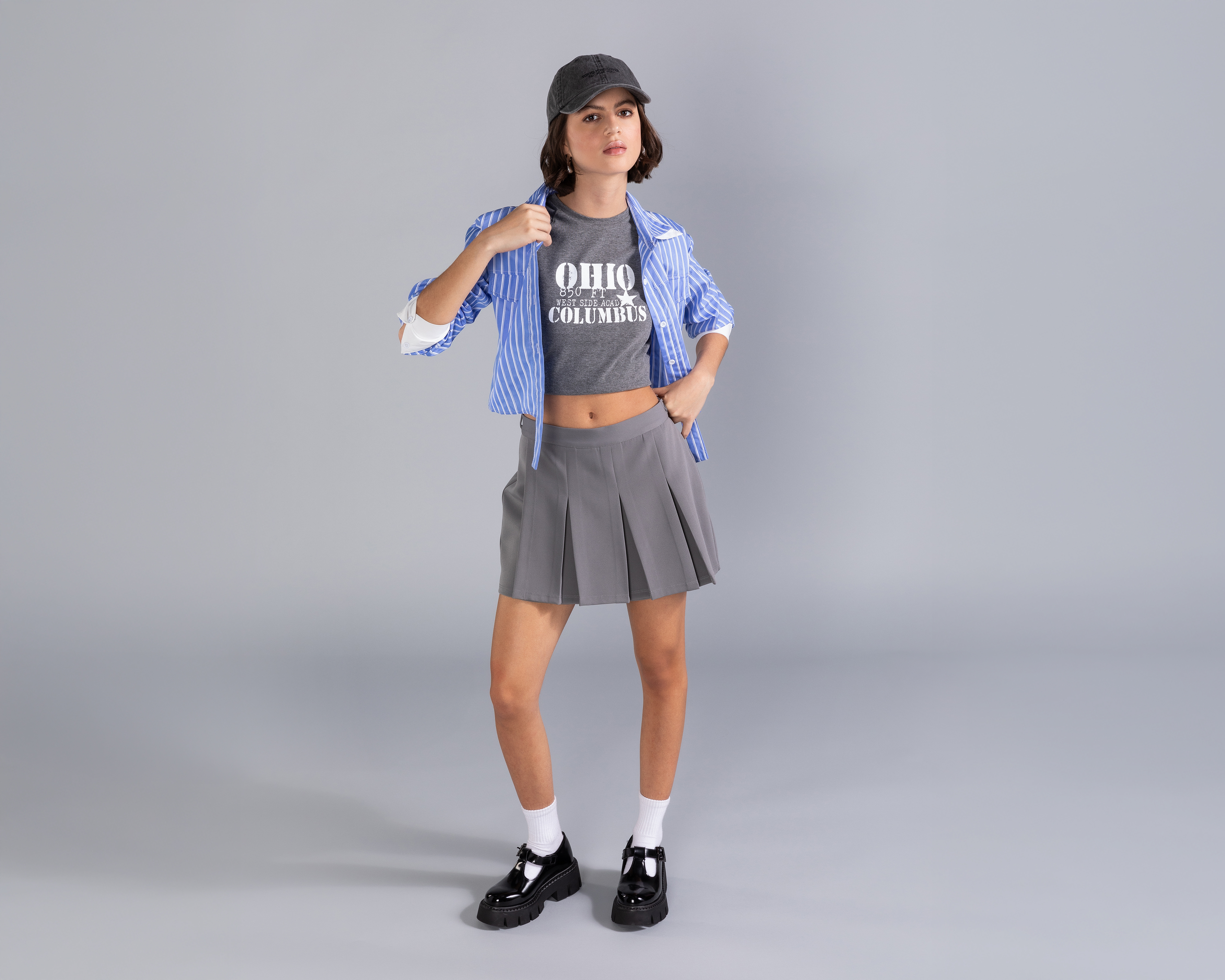 Foto 2 pulgar | Foto 1 | Playera Strona Estampada para Mujer