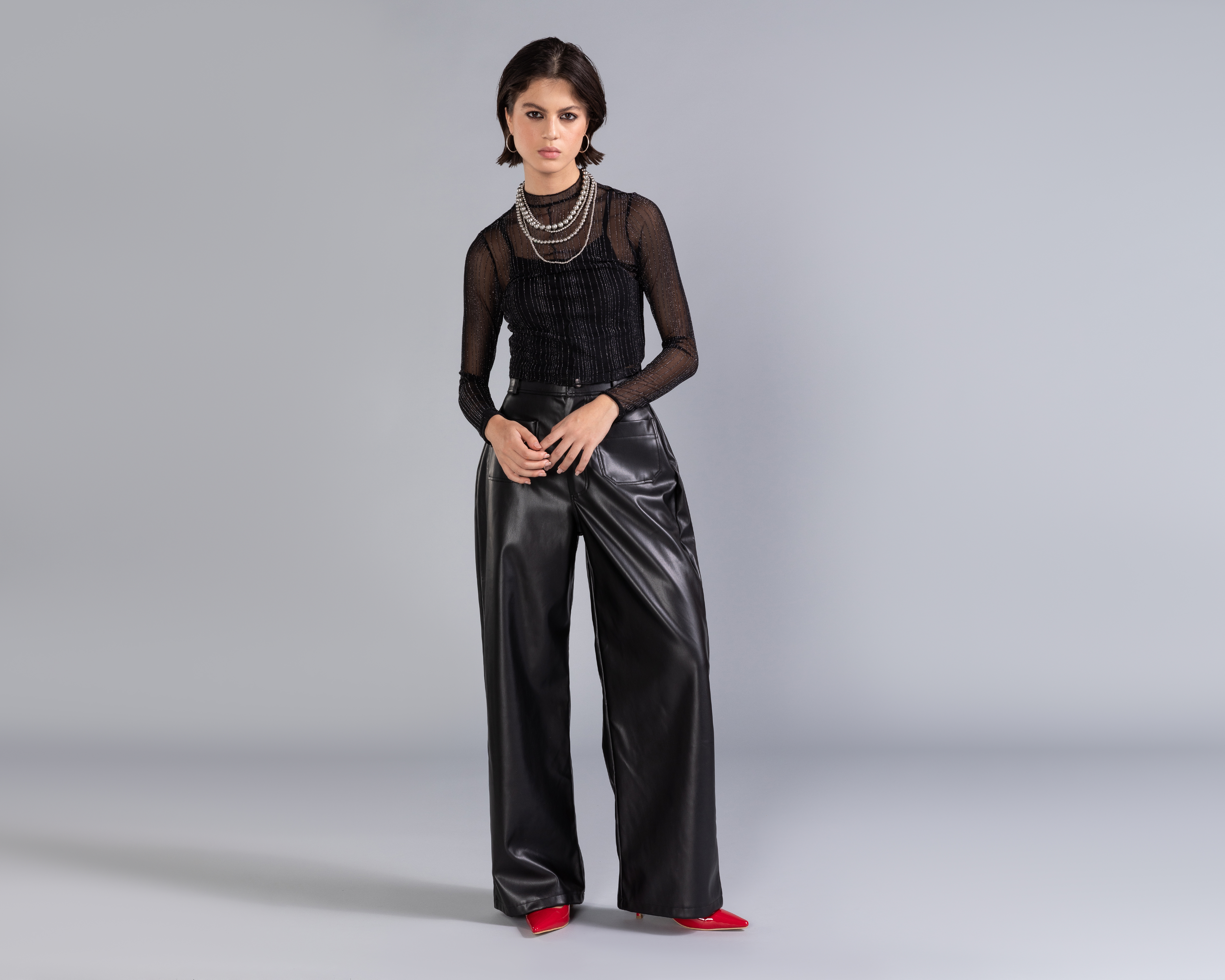Blusa Strona Negra para Mujer