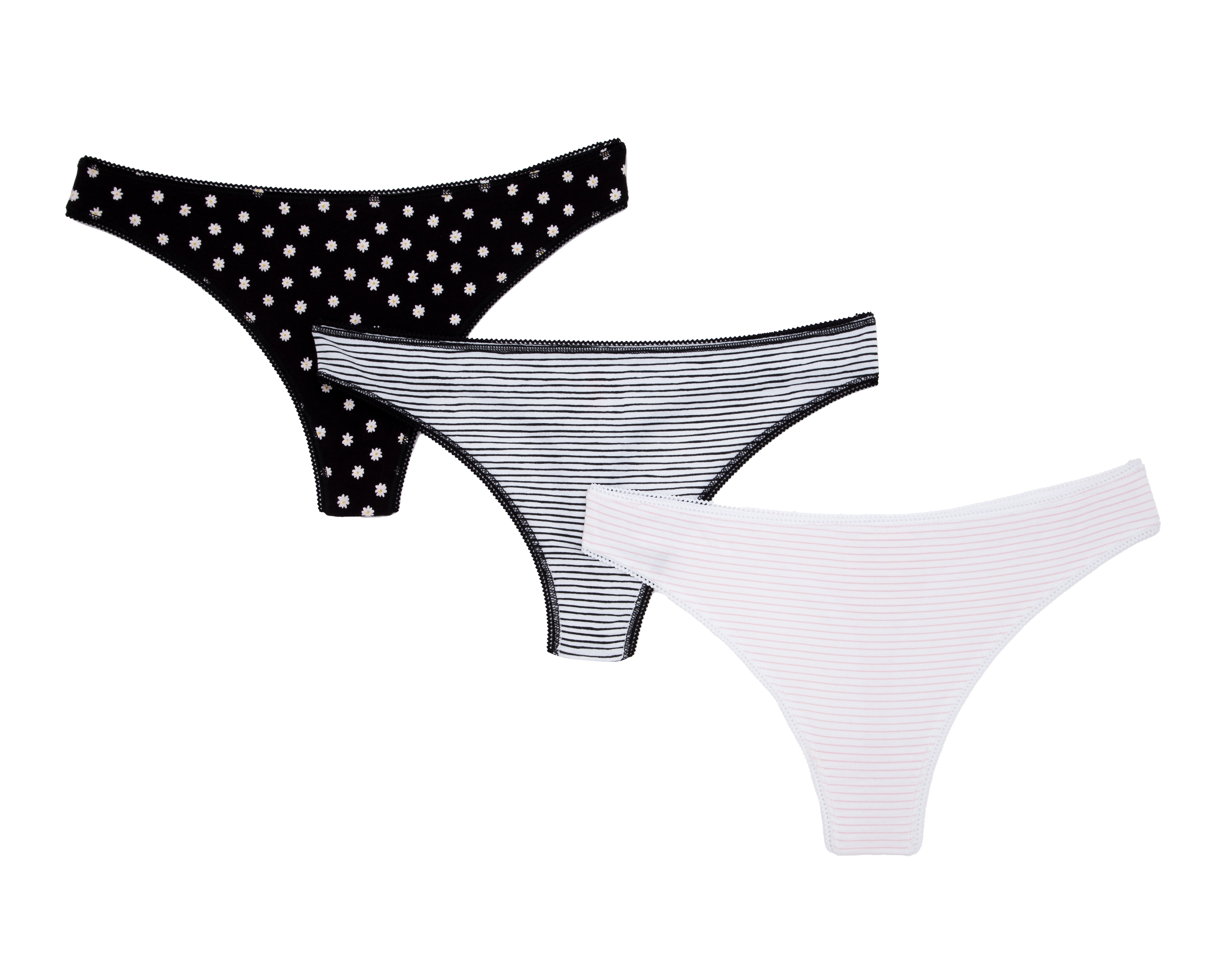 Foto 2 pulgar | Foto 1 | Tanga Estampada Lovest para Mujer 3 Piezas