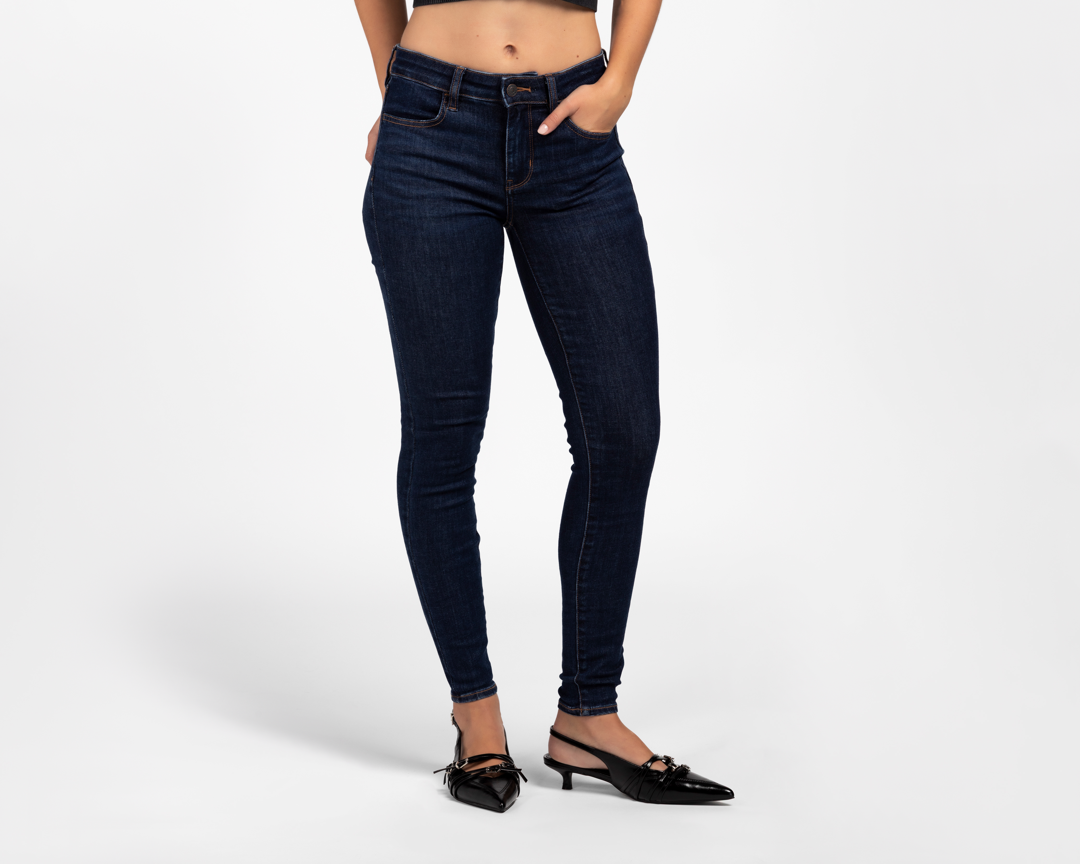 Foto 1 | Foto 1 | Jeggings Regular American Eagle Dark Wash para Mujer
