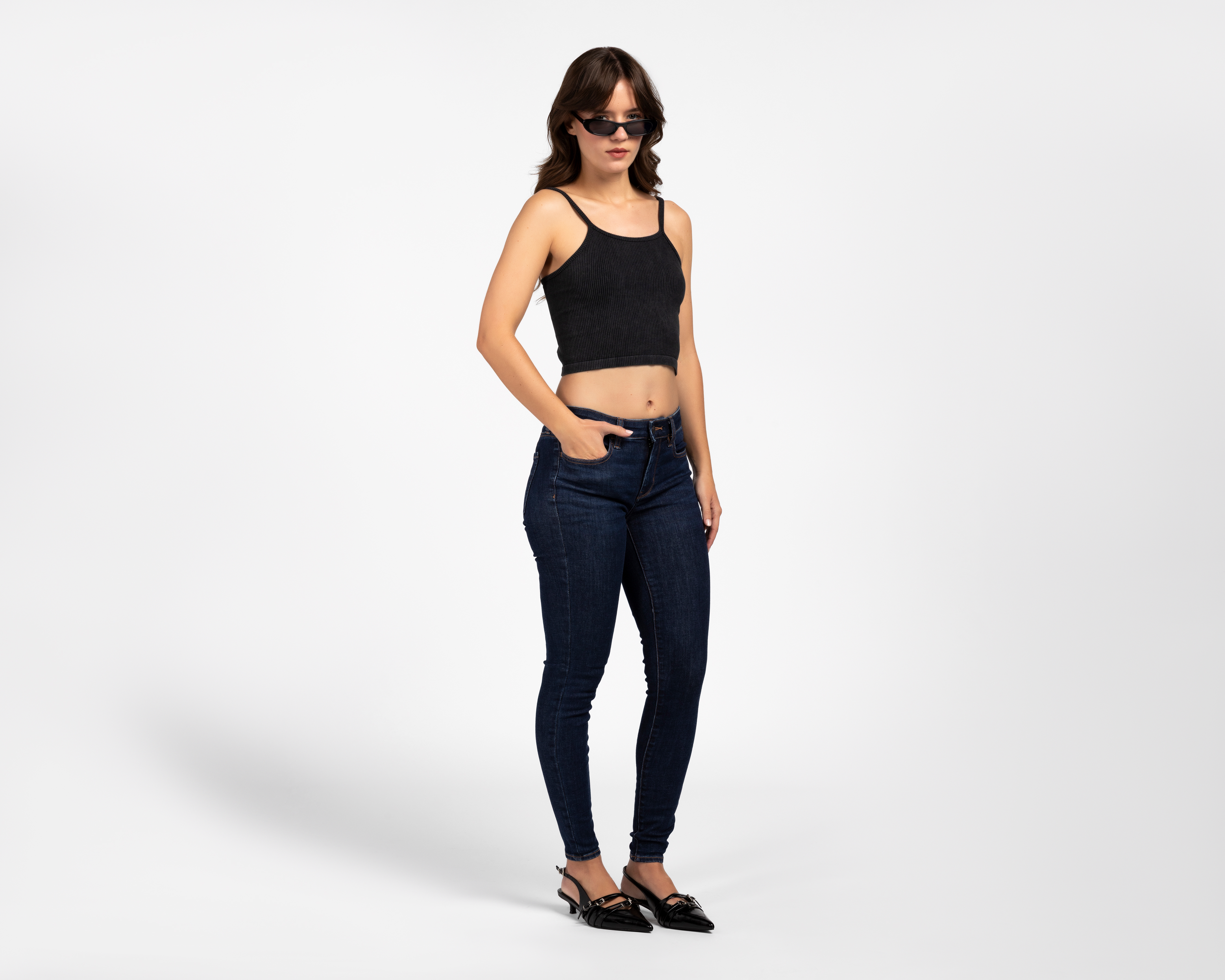 Foto 3 pulgar | Foto 2 | Jeggings Regular American Eagle Dark Wash para Mujer