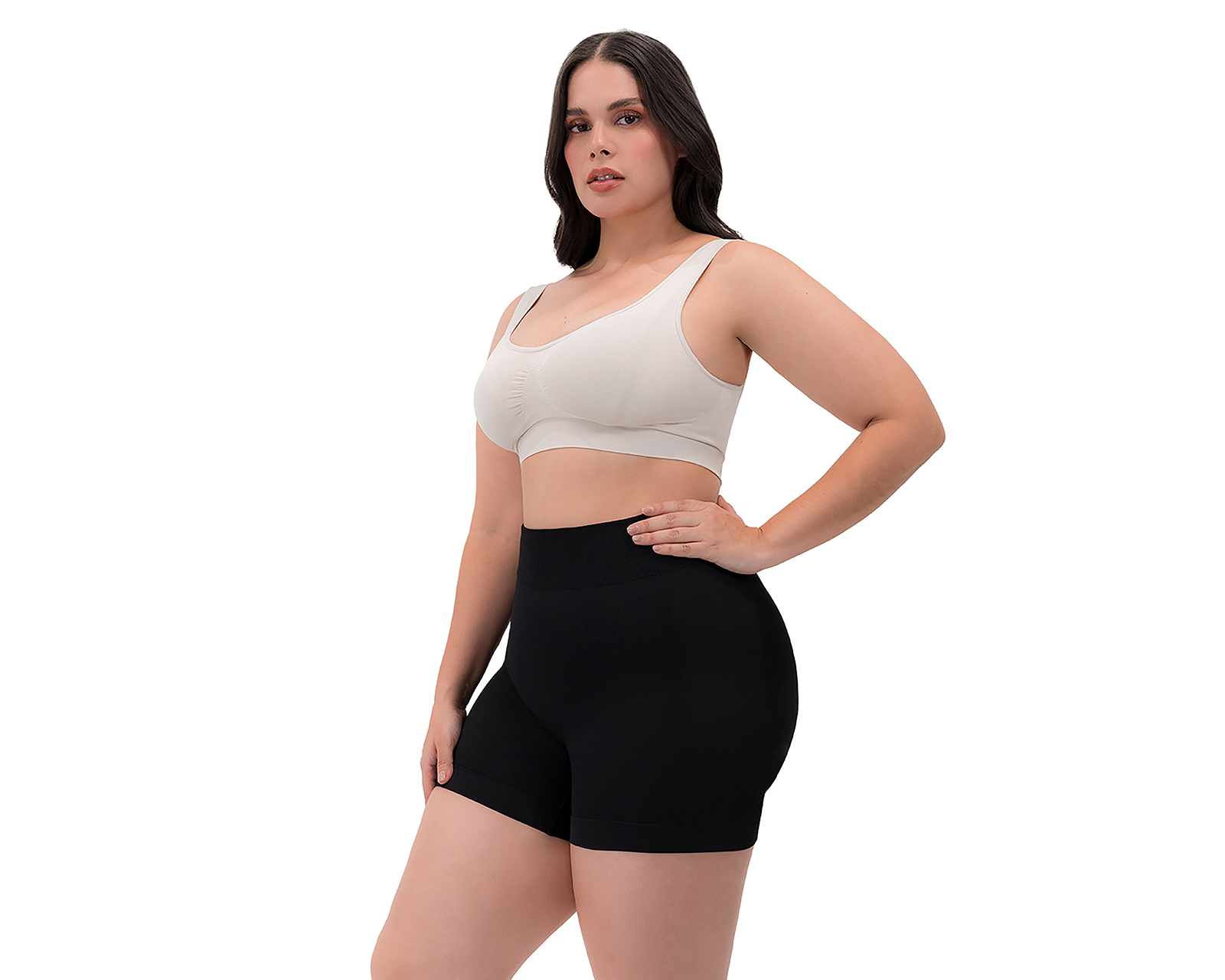 Foto 3 pulgar | Foto 2 | Pantaleta Control Negra Diane Poitiere para Mujer