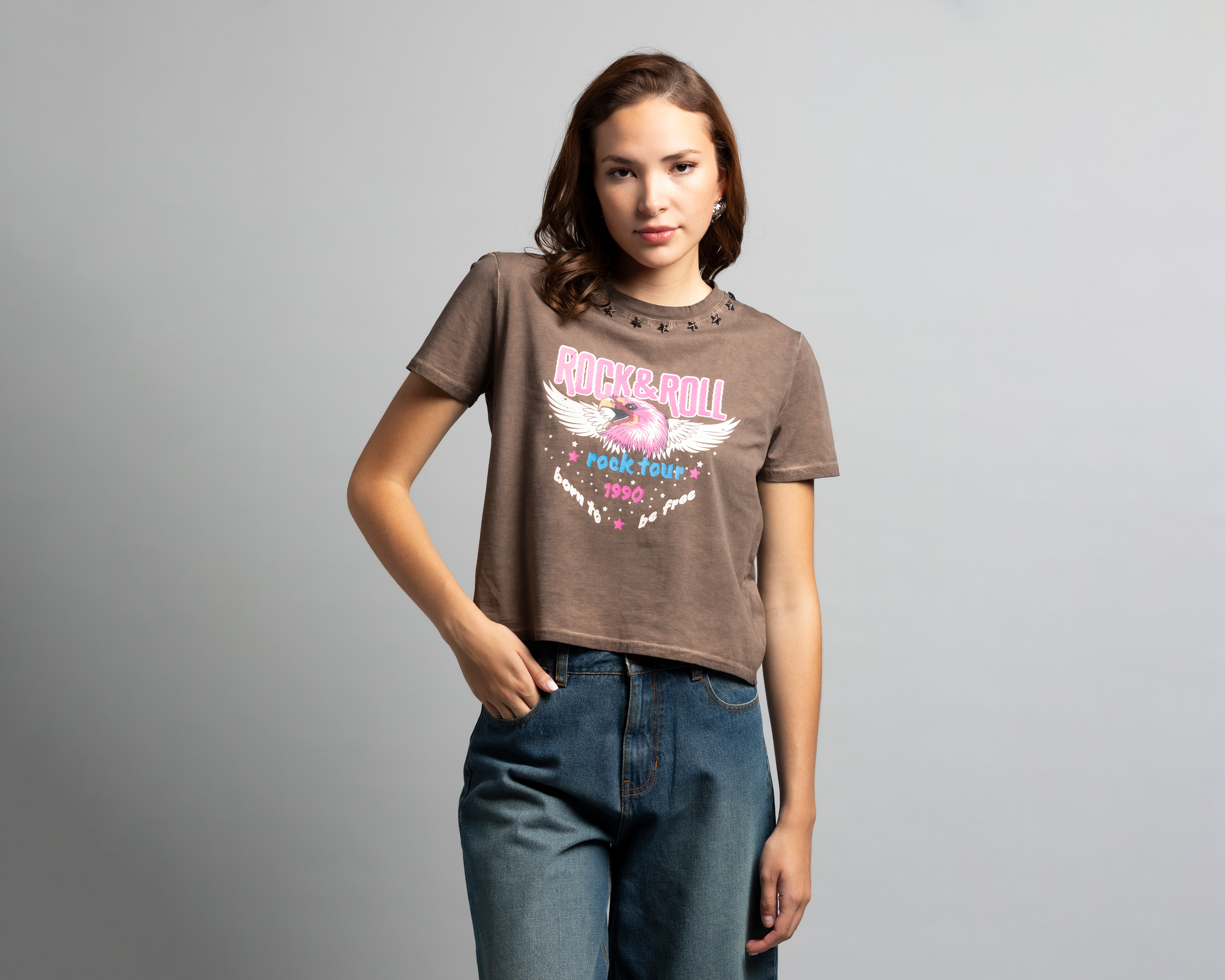 Playera Manga Corta Strona para Mujer