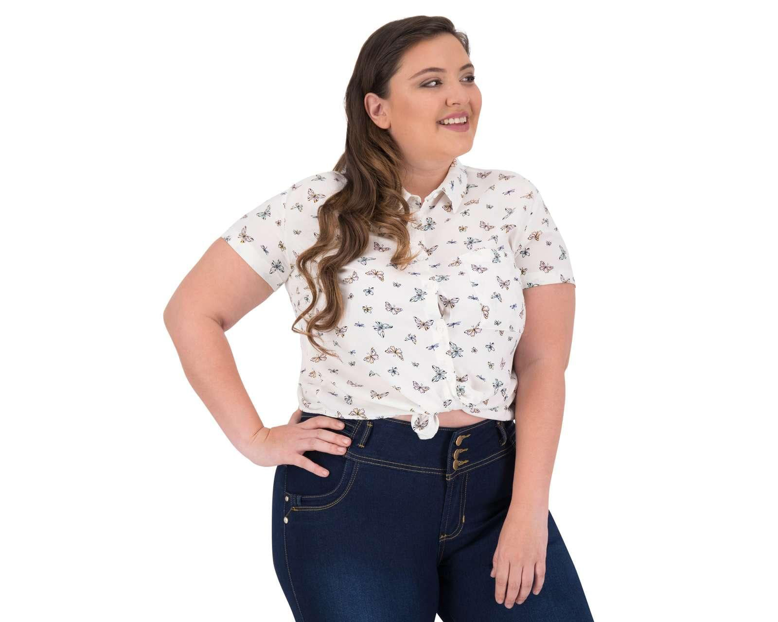 Foto 2 | Foto 2 | Blusa Estampada Manga Corta marca 18 Forever para Mujer