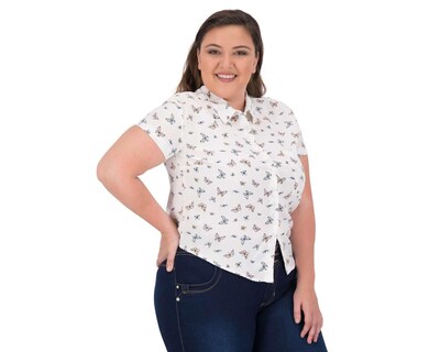 Foto 5 | Foto 5 | Blusa Estampada Manga Corta marca 18 Forever para Mujer