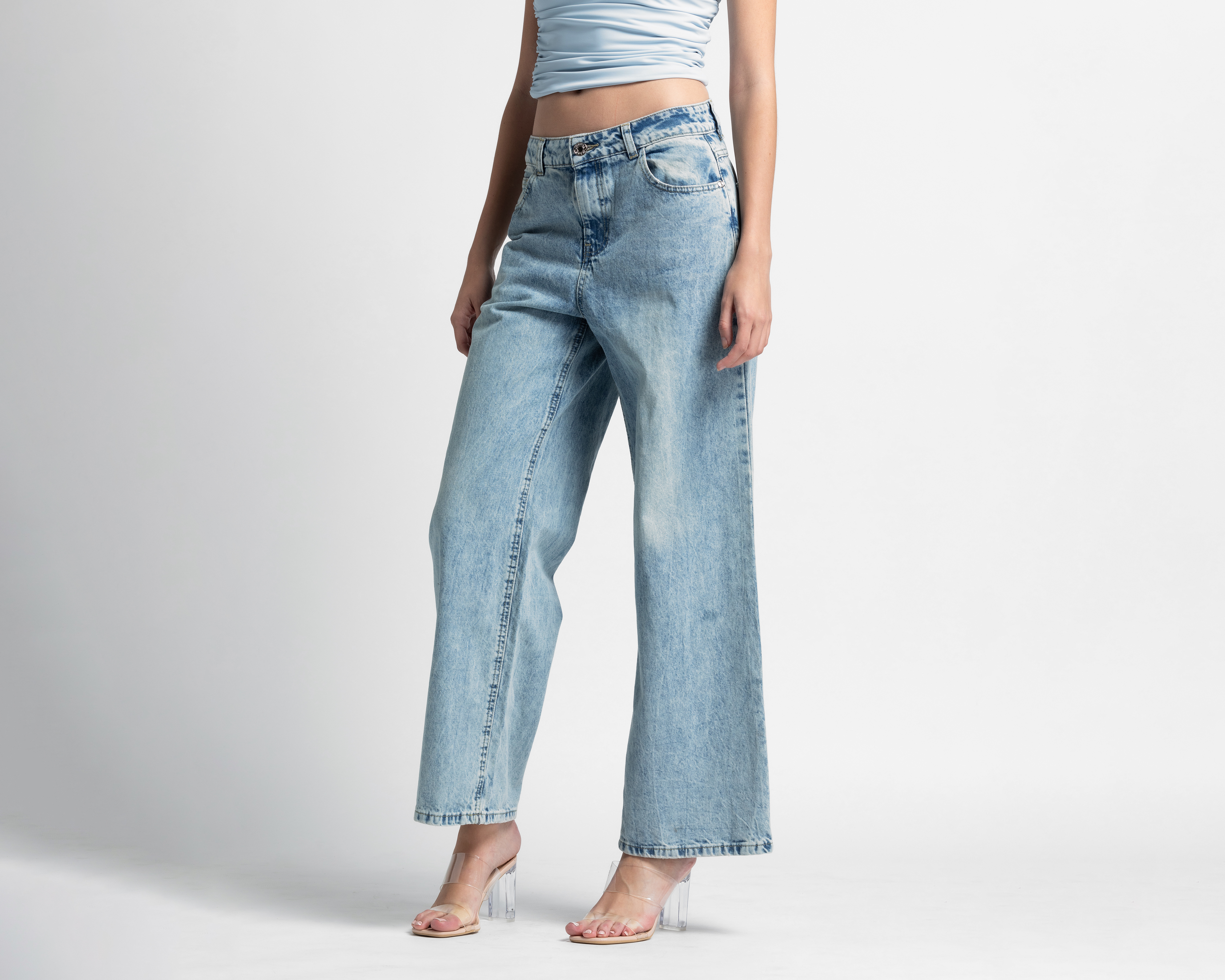 Foto 1 | Foto 1 | Jeans Wide Leg Refill para Mujer