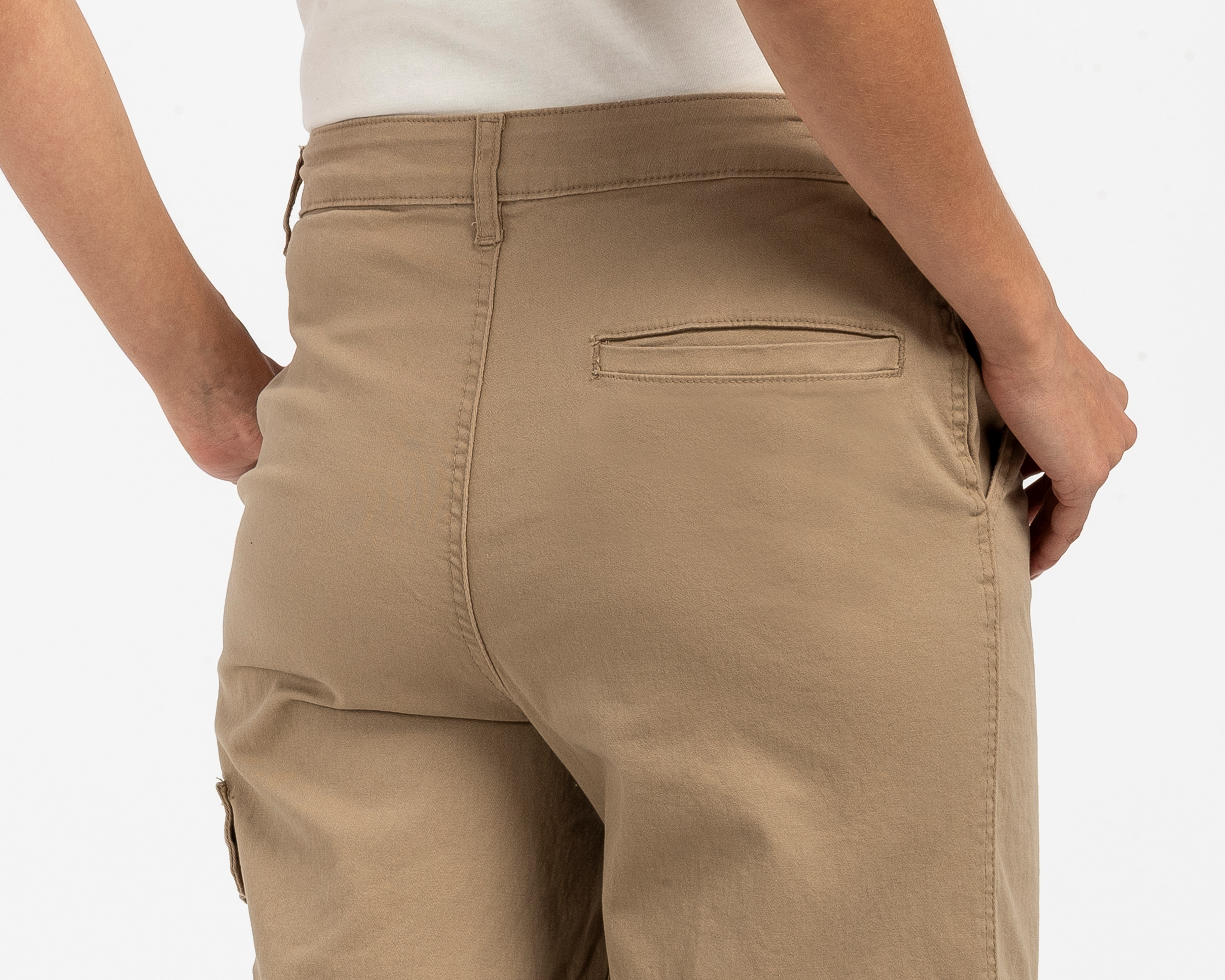 Foto 6 pulgar | Foto 5 | Pantalón Cargo Refill Caqui para Mujer