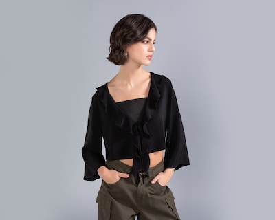 Foto 2 | Foto 2 | Blusa Thinner Negra para Mujer