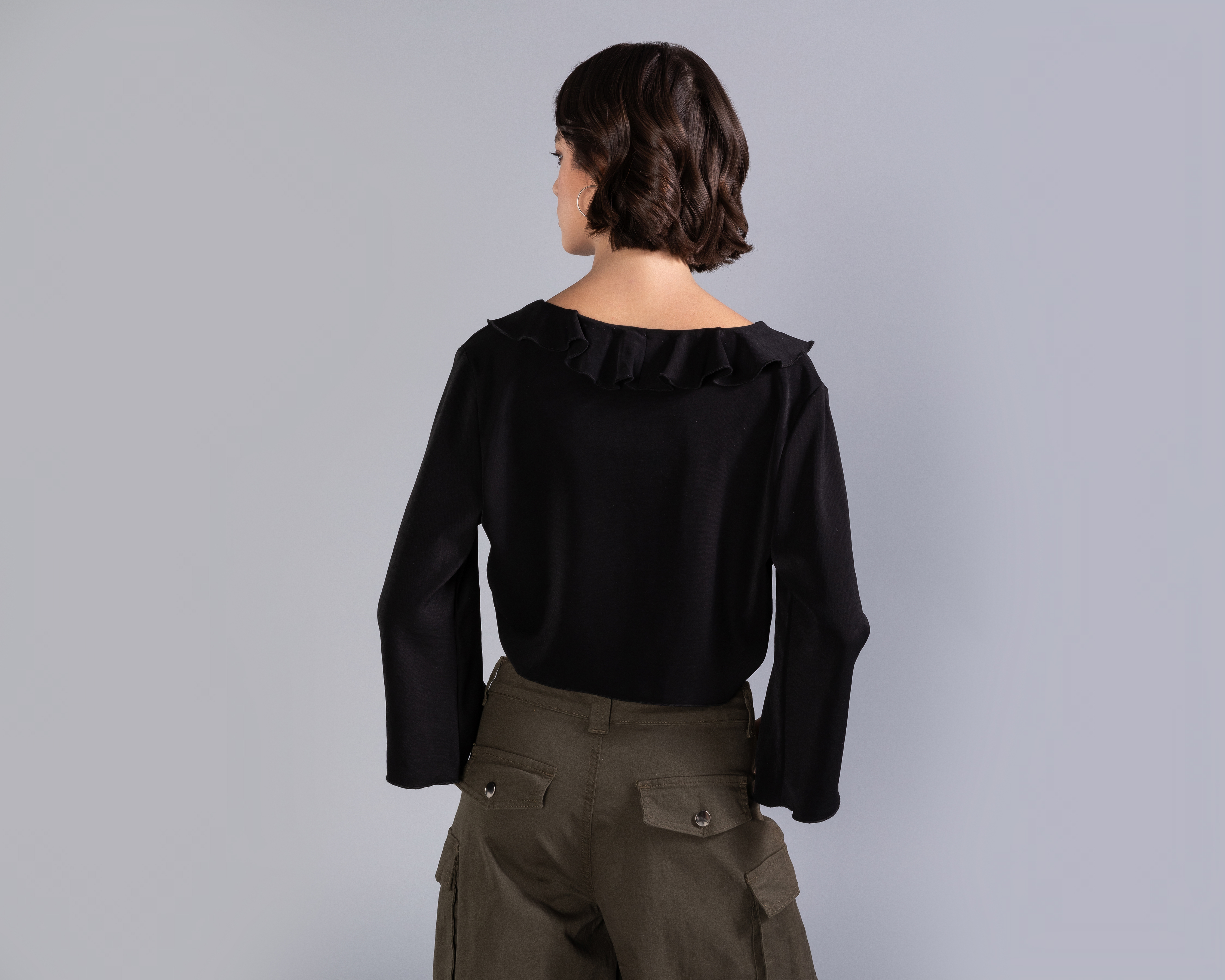 Foto 4 pulgar | Foto 3 | Blusa Thinner Negra para Mujer