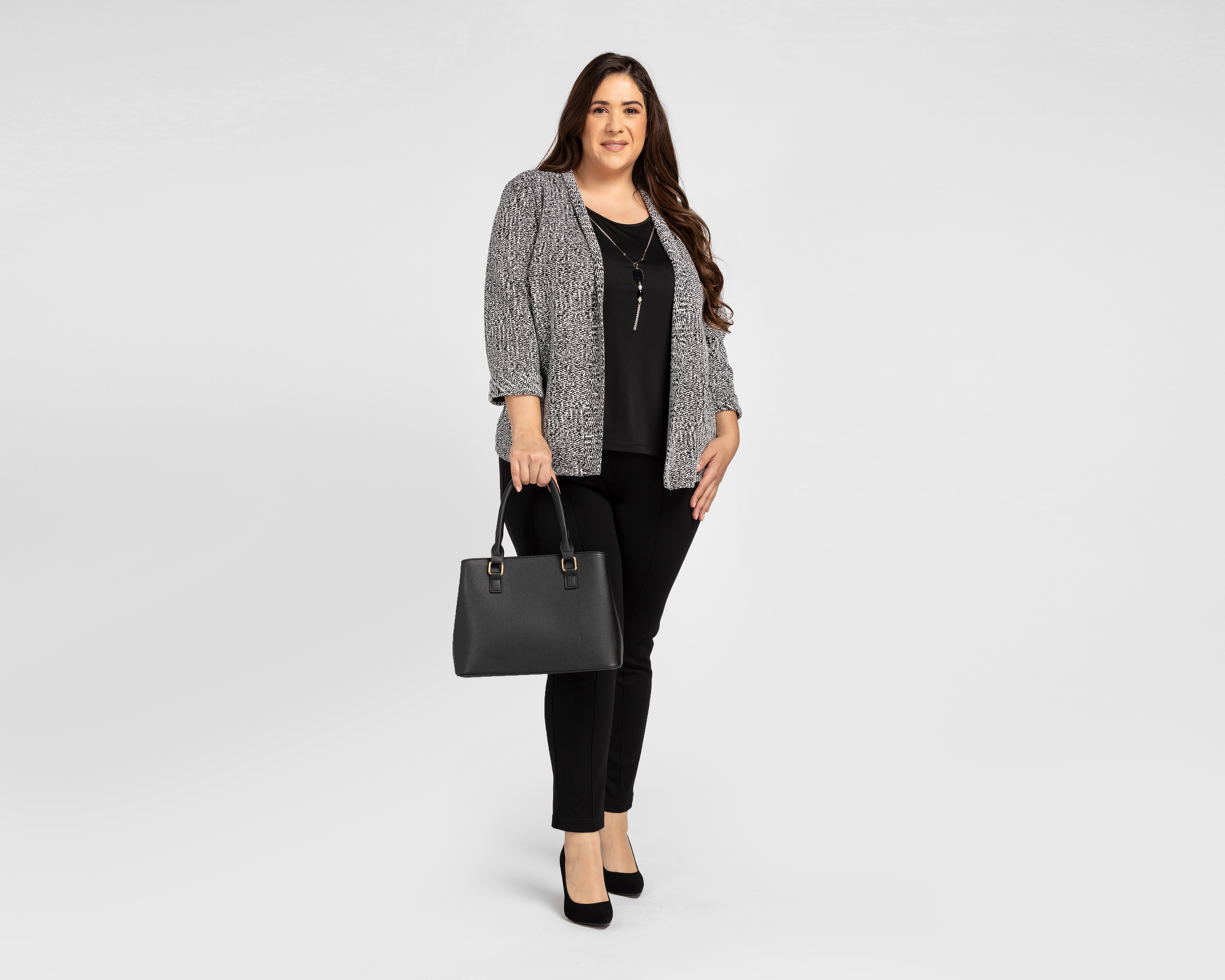 Foto 3 pulgar | Foto 2 | Blusa Lady Sun Manga 3/4 con Collar