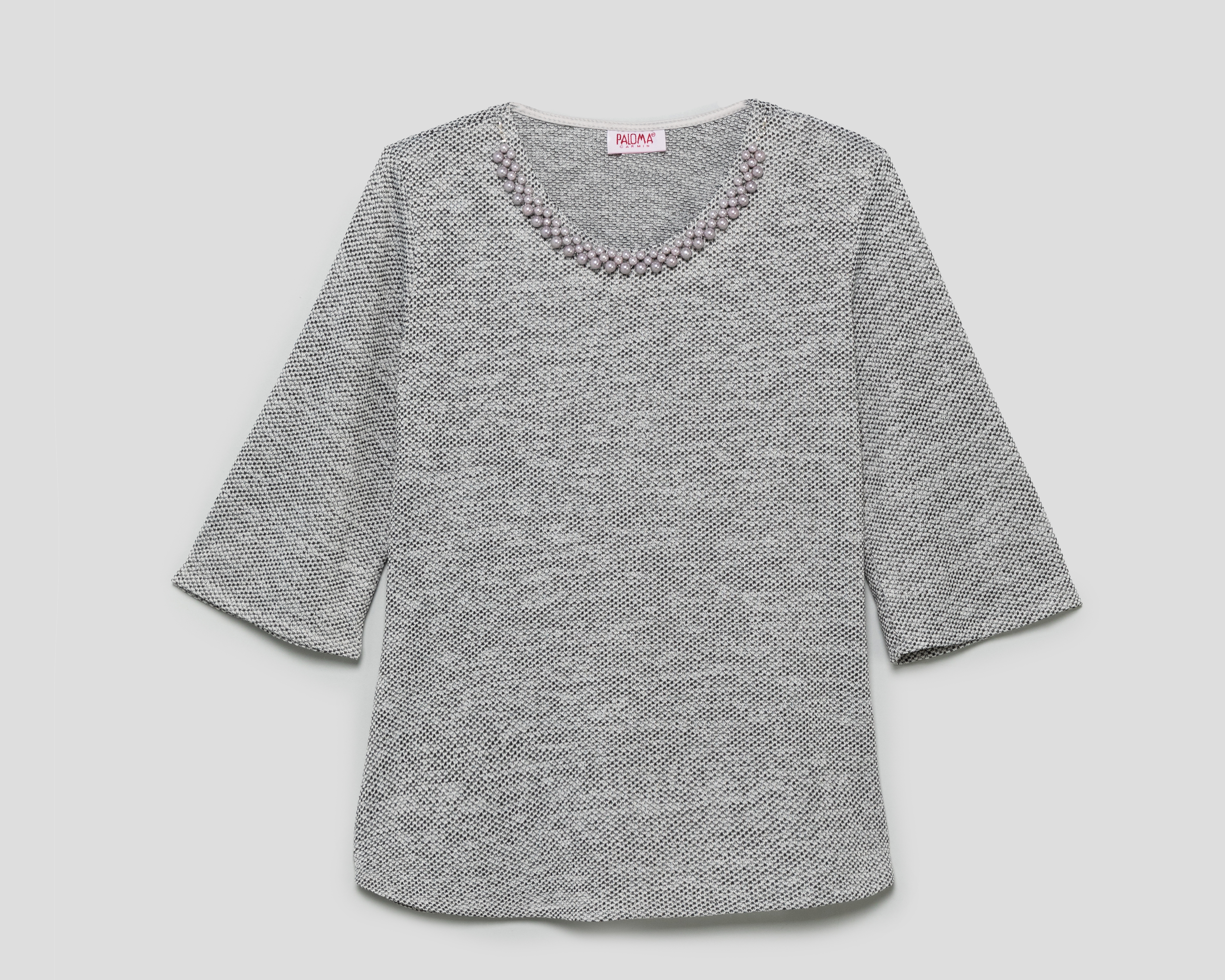 Blusa con Collar Paloma para Mujer