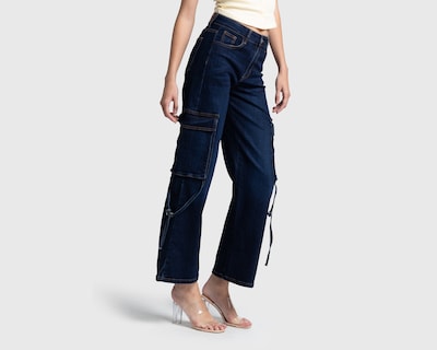 Foto 1 | Foto 1 | Pantalón Cargo Refill Azul para Mujer