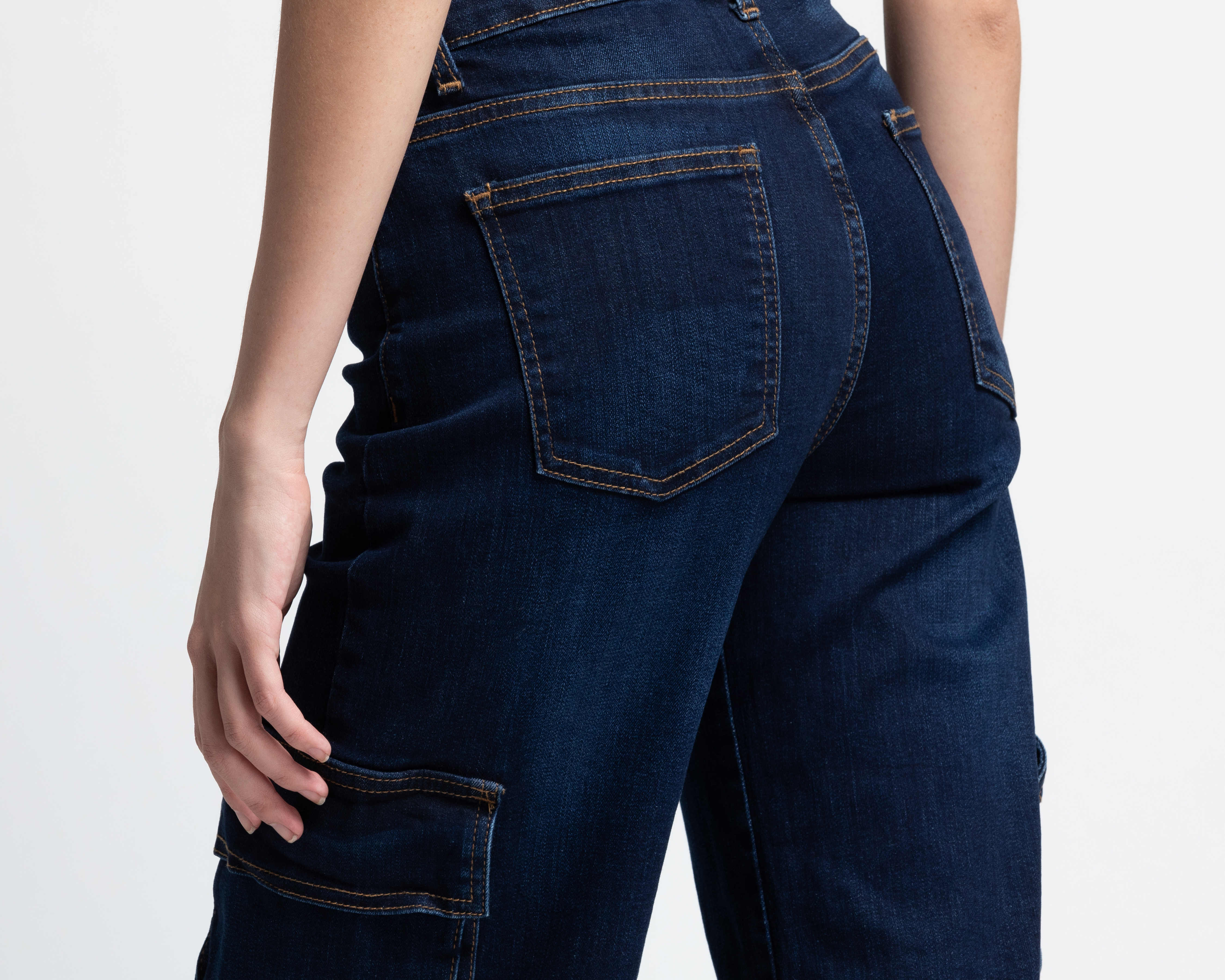 Foto 5 | Foto 5 | Pantalón Cargo Refill Azul para Mujer