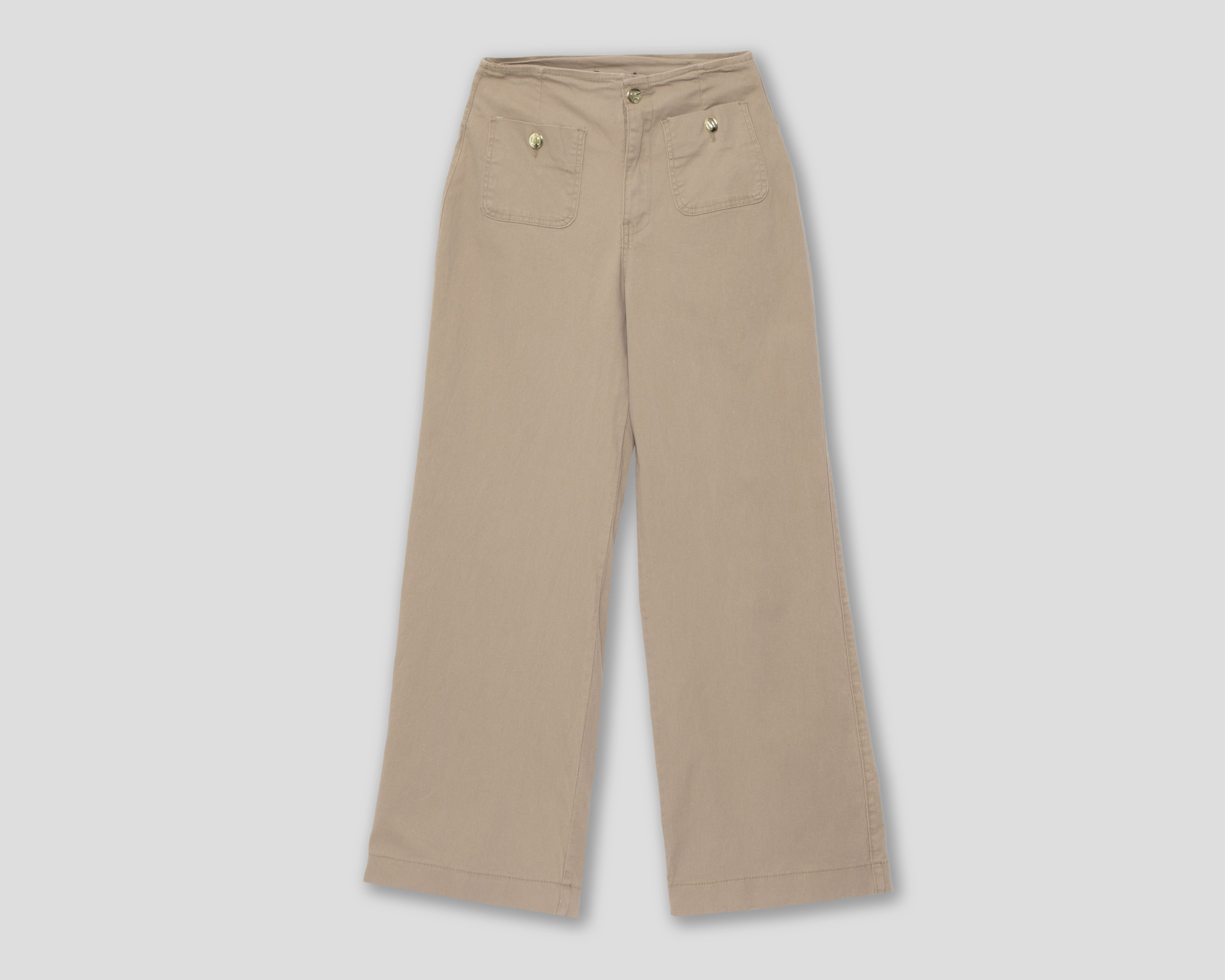 Foto 2 pulgar | Foto 1 | Pantalón Capri Sahara de Gabardina para Mujer
