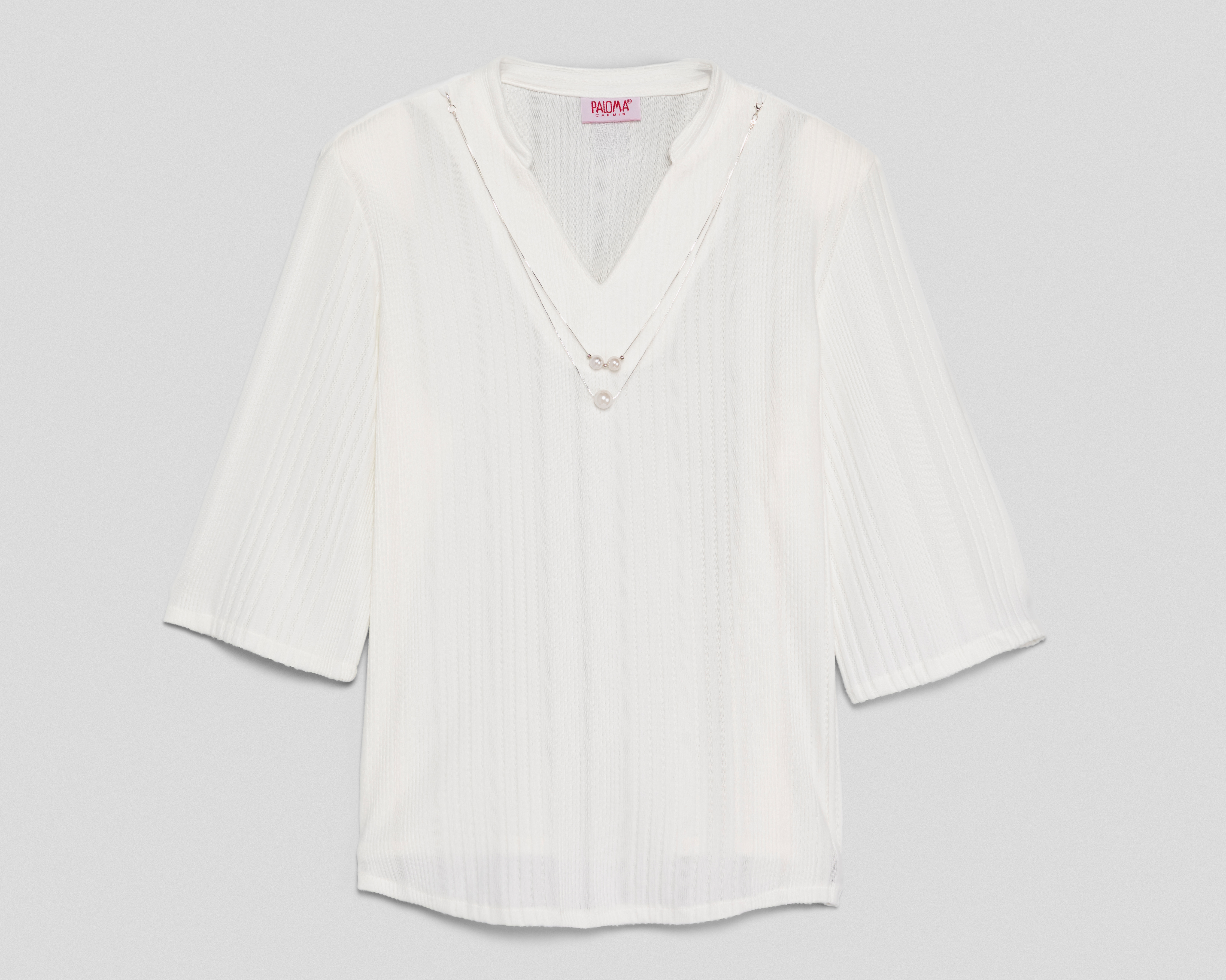 Blusa Manga 3/4 Paloma para Mujer