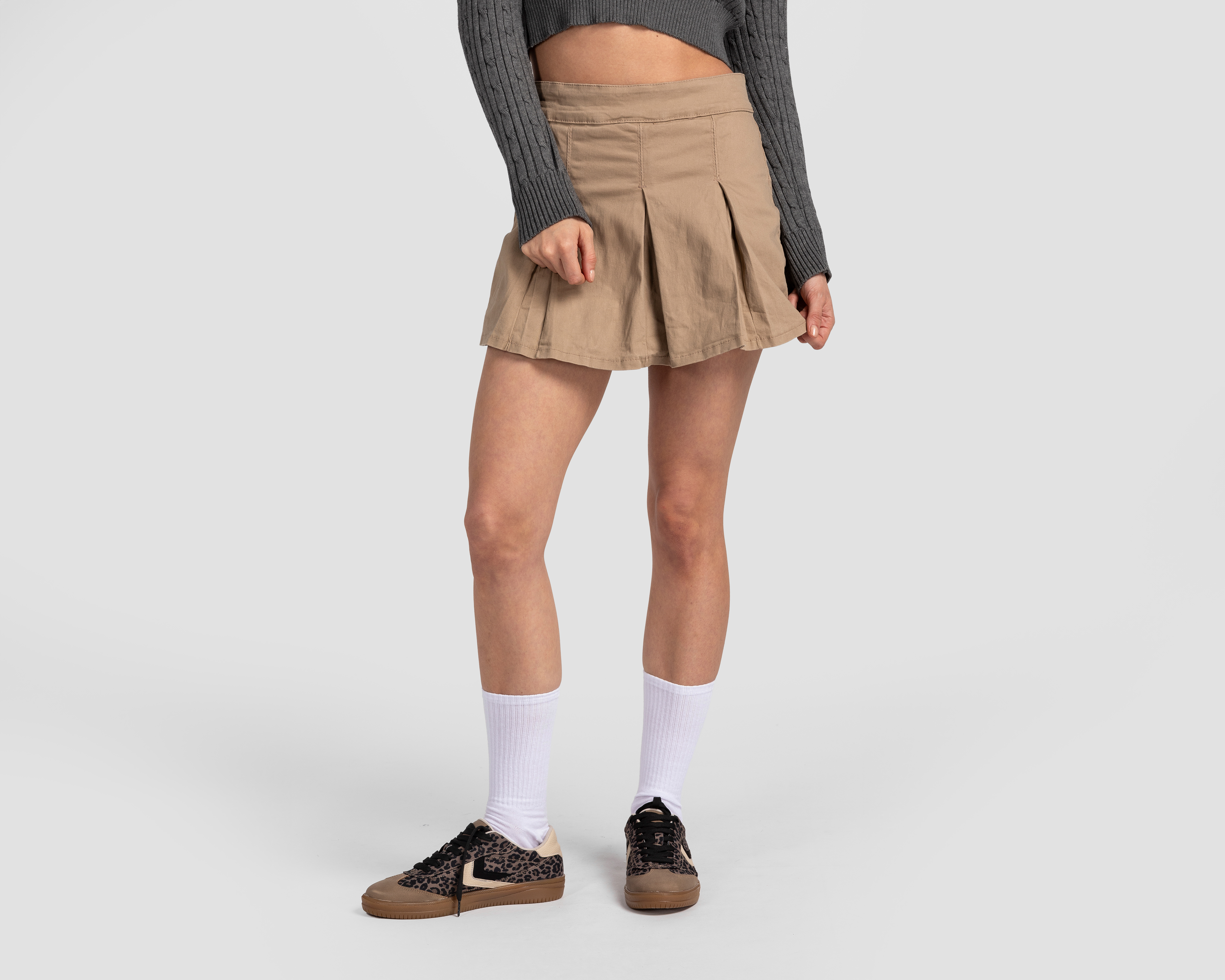 Short Falda Refill de Gabardina para Mujer