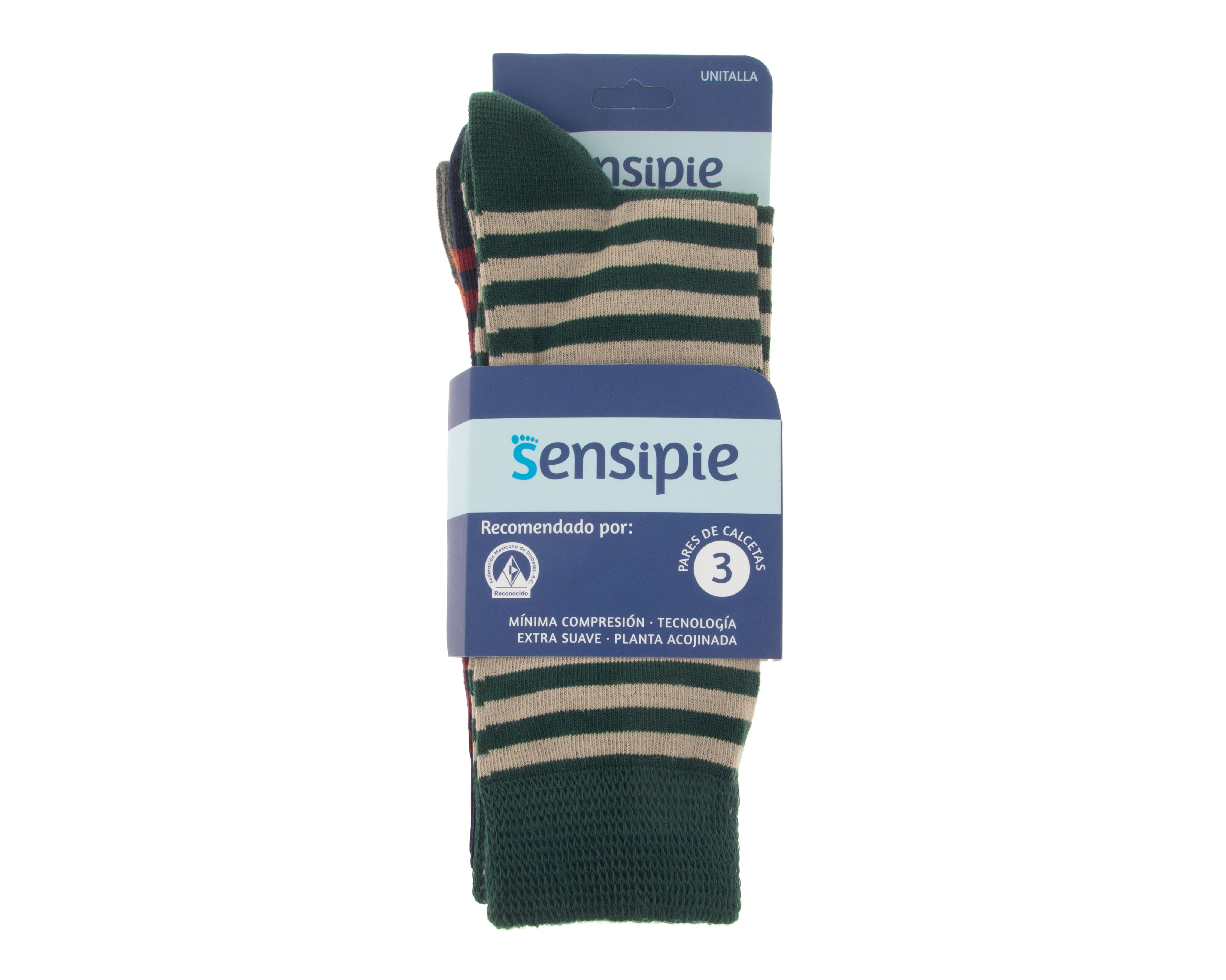 Foto 4 pulgar | Foto 3 | Calcetines para Personas con Diabetes Sensipie para Mujer 3 Pares