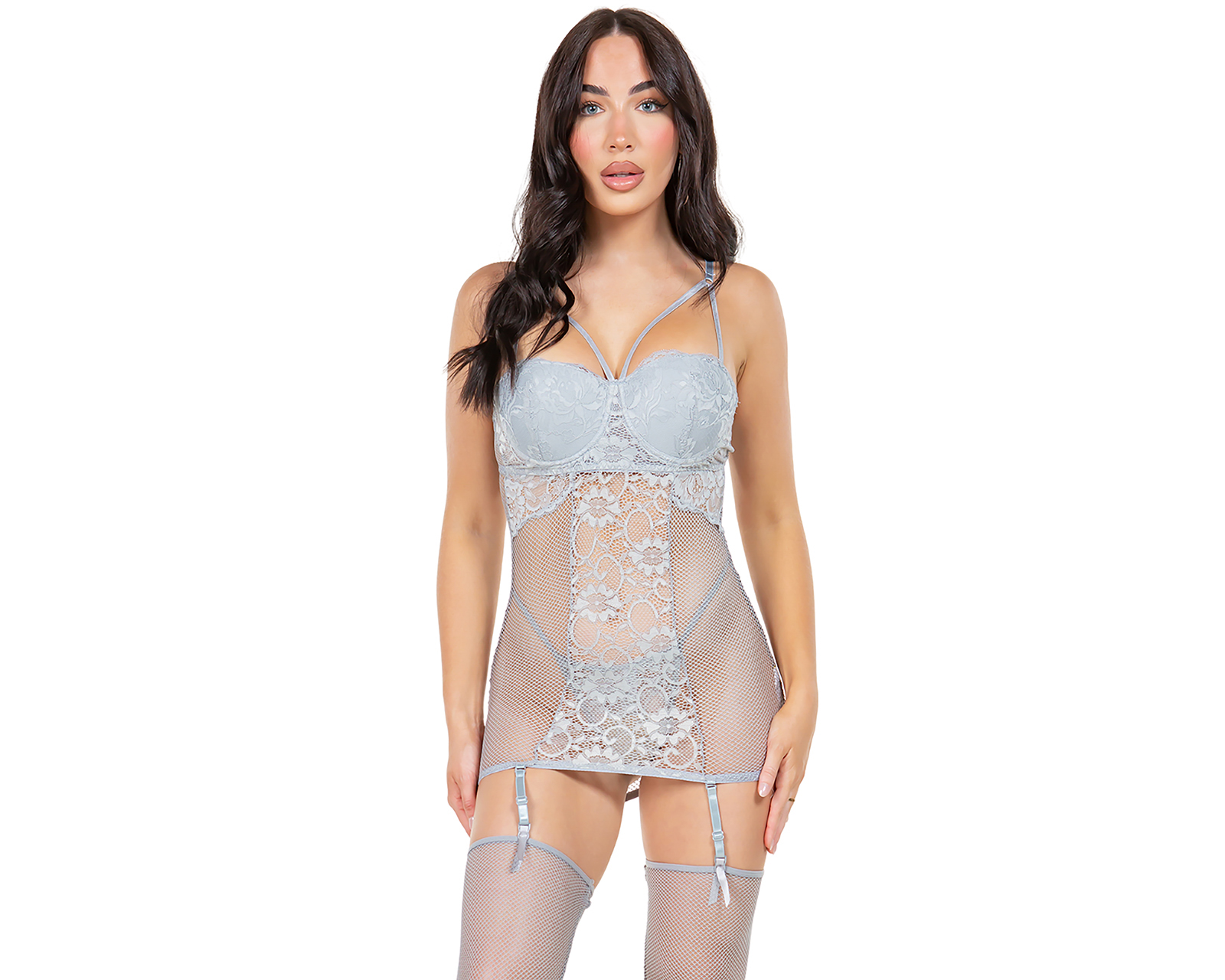 Baby Doll Just Sexy Lingerie con Encaje para Mujer