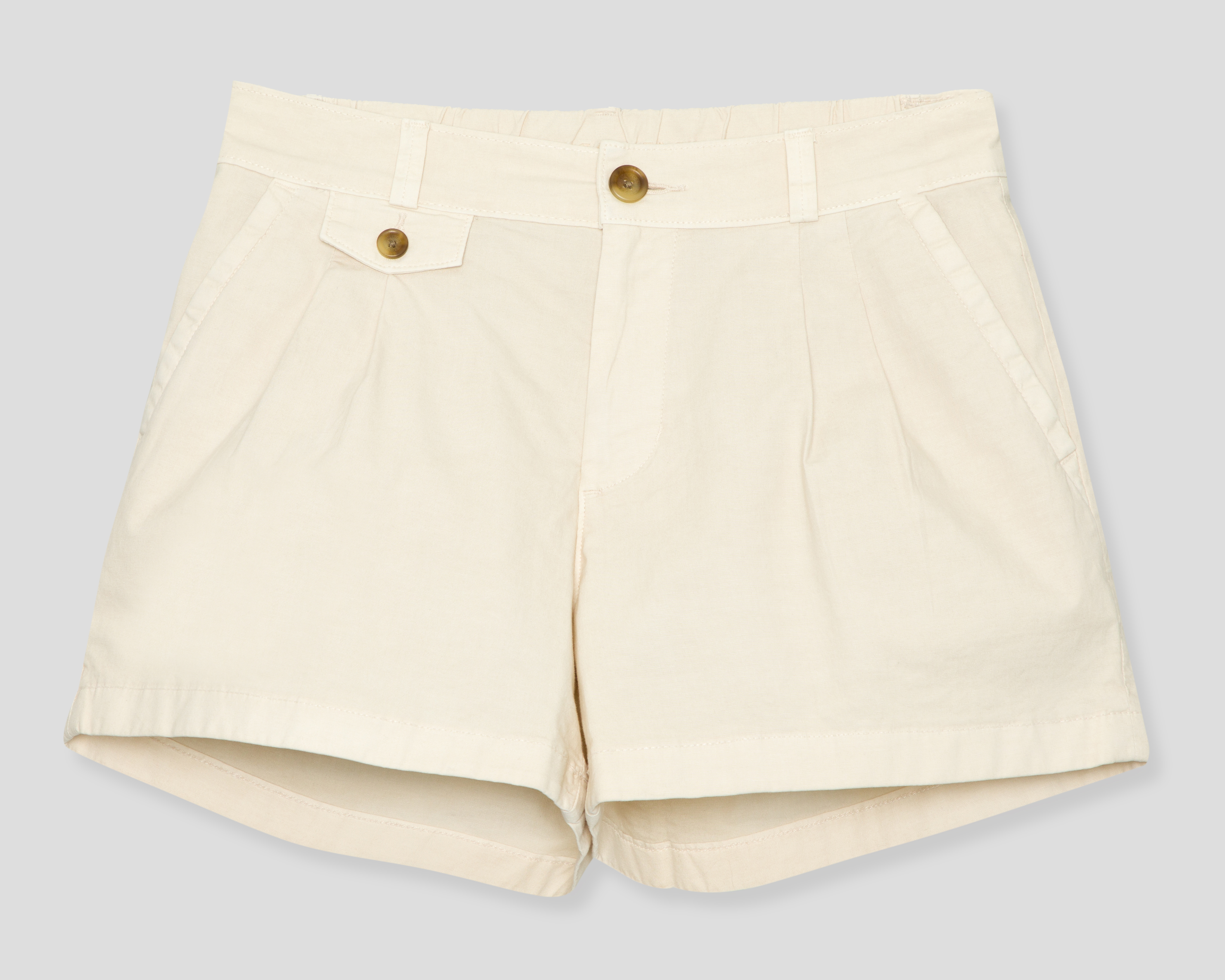 Foto 2 pulgar | Foto 1 | Short American Eagle Crema para Mujer
