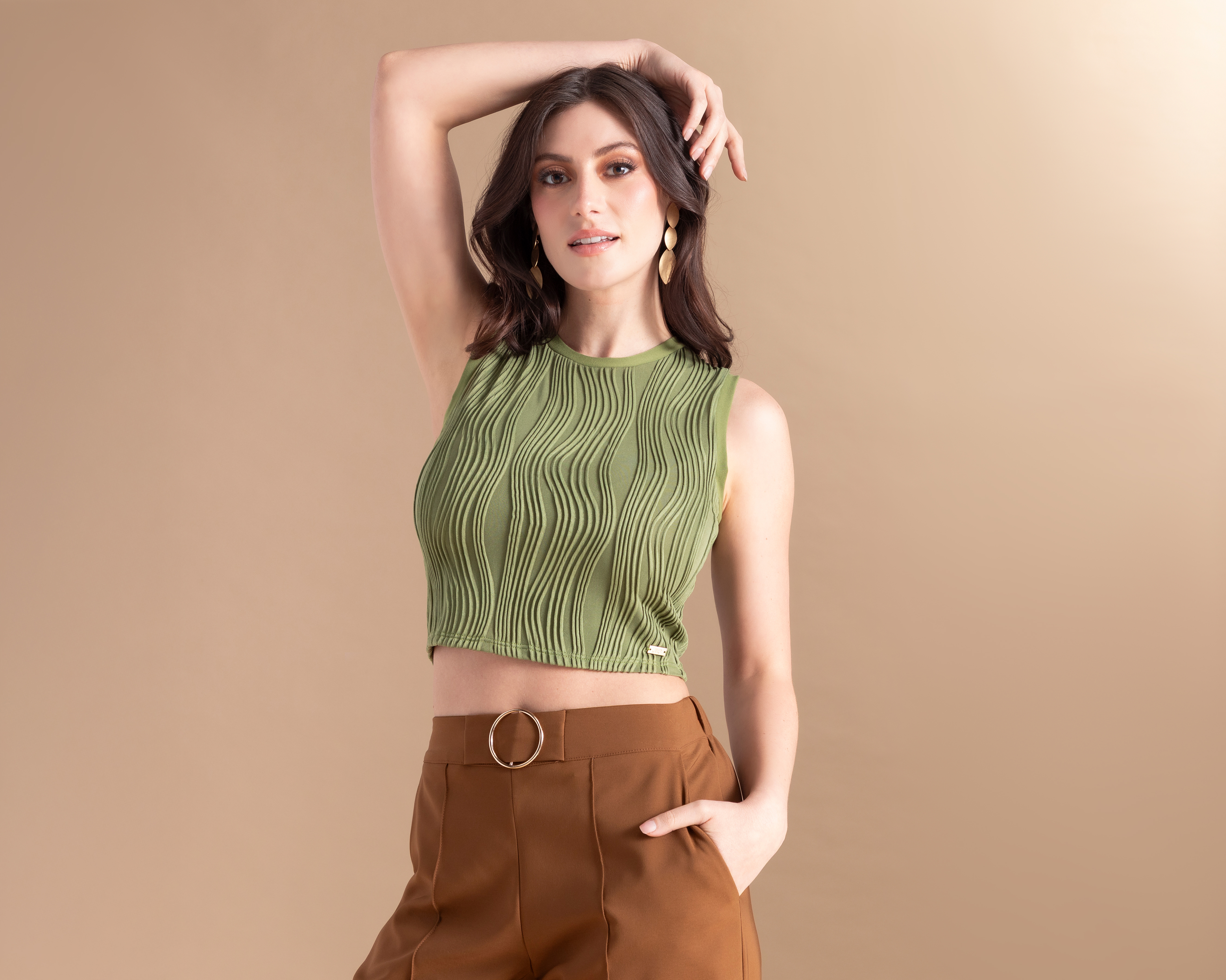 Foto 2 | Foto 2 | Crop Top Verde Jennifer Lopez para Mujer