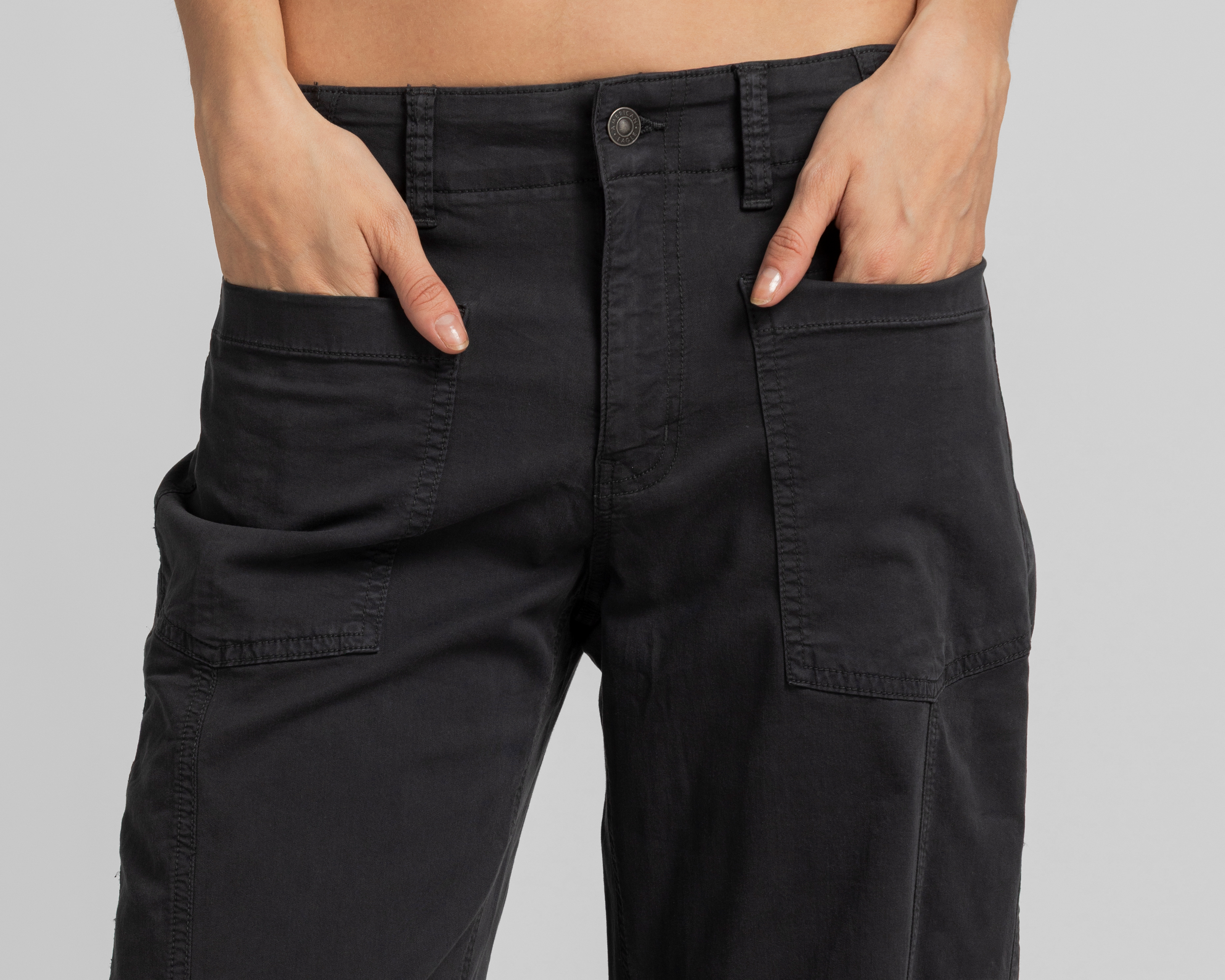 Foto 5 pulgar | Foto 4 | Pantalón American Eagle Stretch Barrel Pant para Mujer