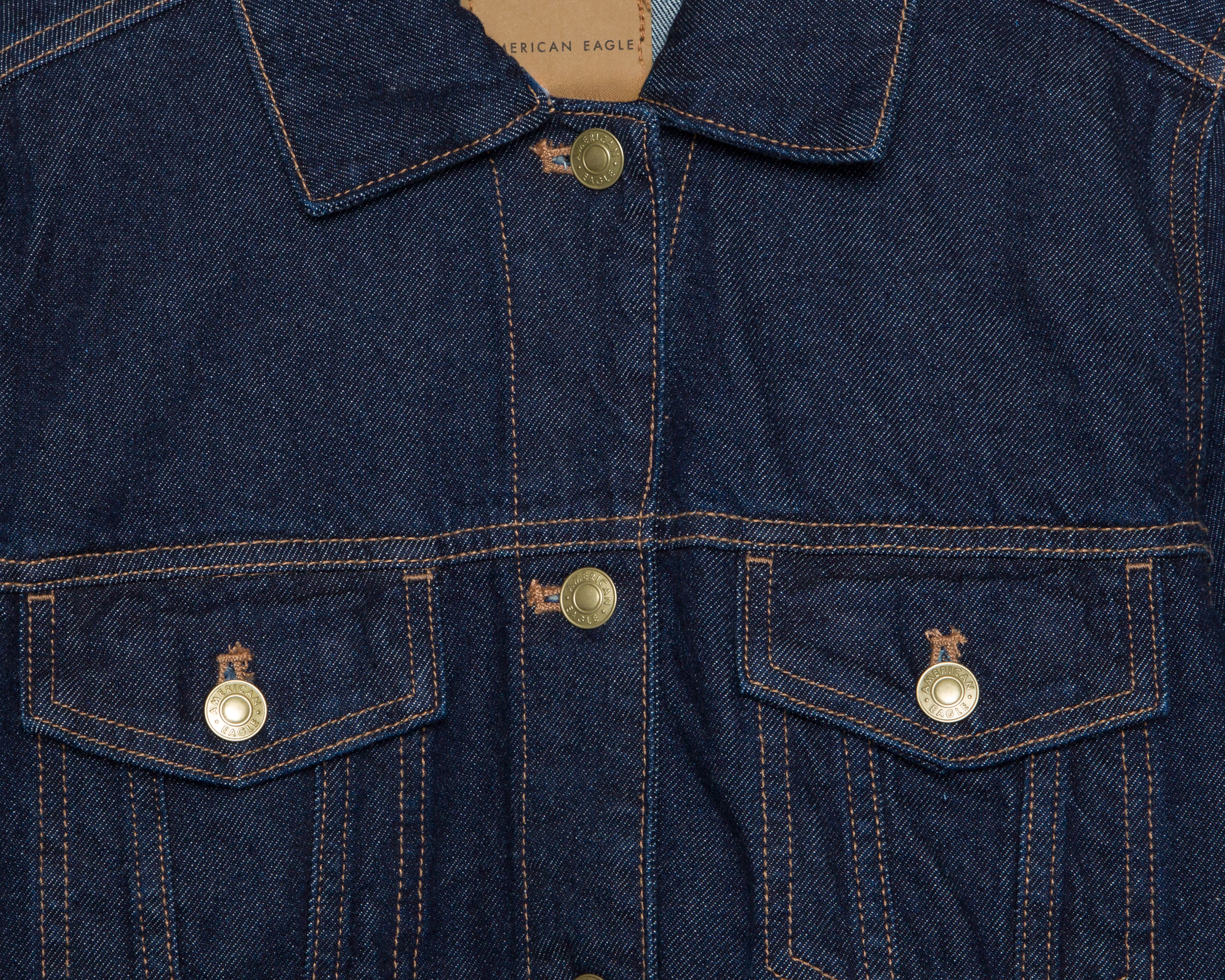Foto 4 pulgar | Foto 3 | Chamarra de Mezclilla Azul American Eagle para Mujer