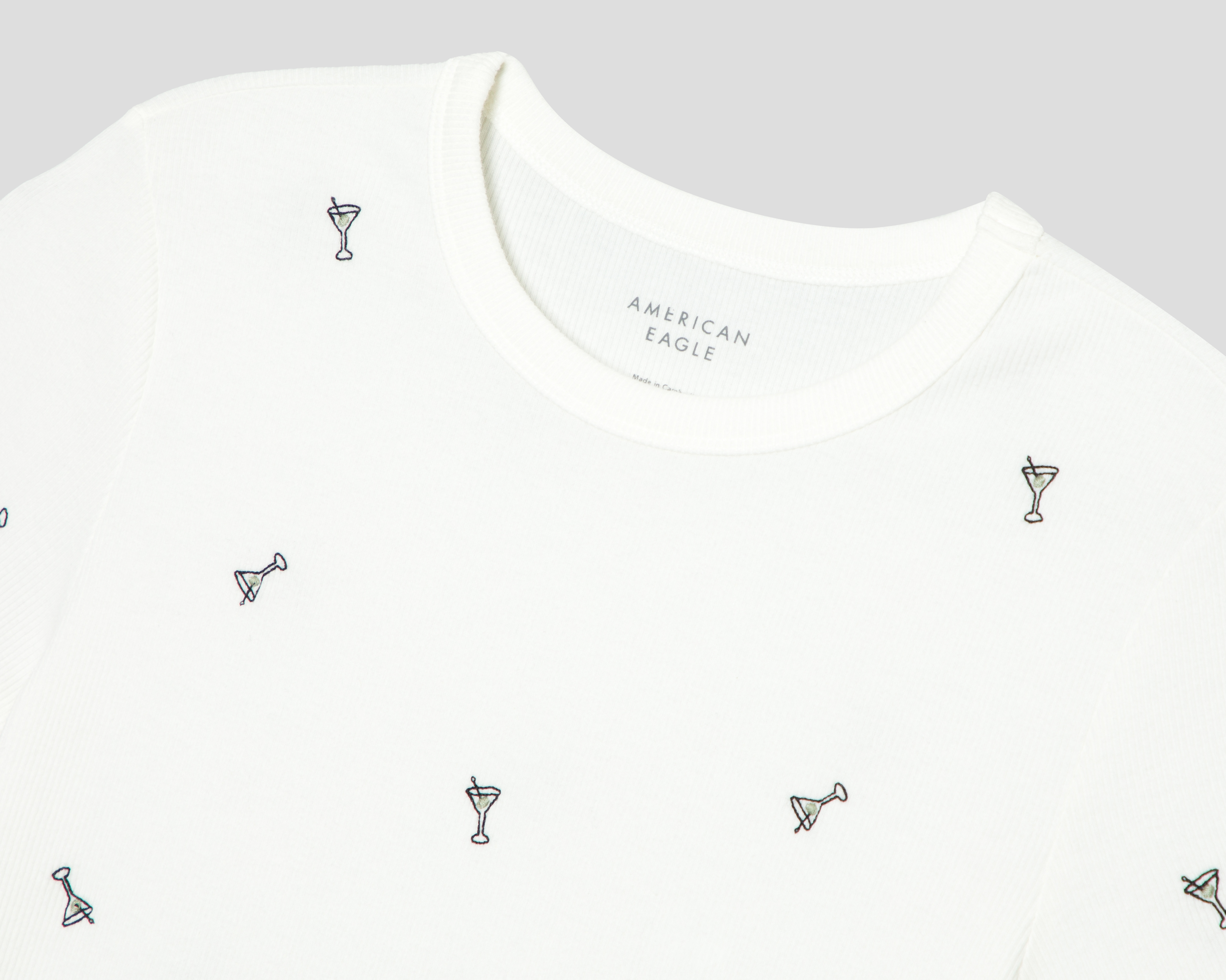 Foto 3 | Foto 3 | Playera American Eagle Blanca para Mujer