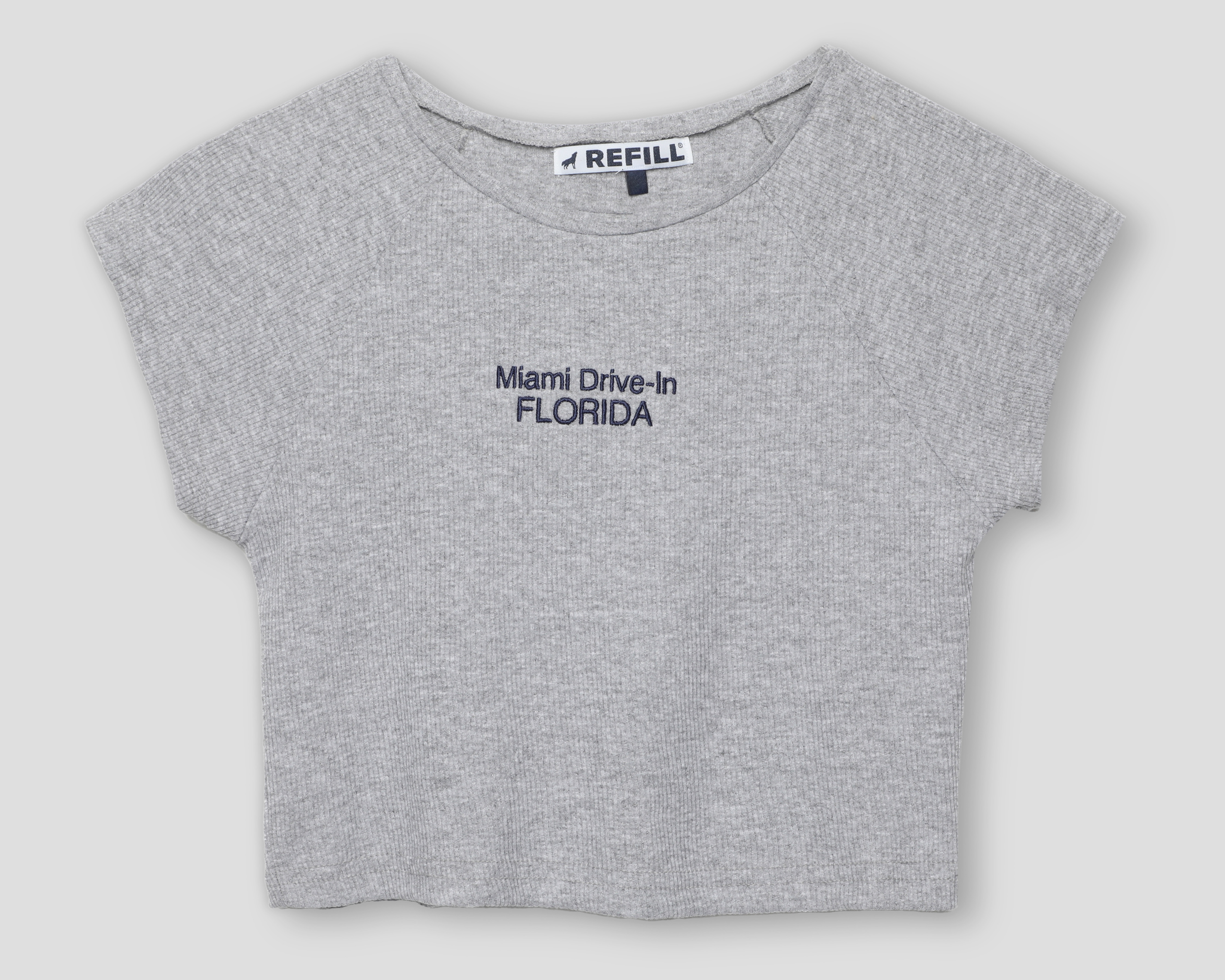 Playera Gris Refill para Mujer