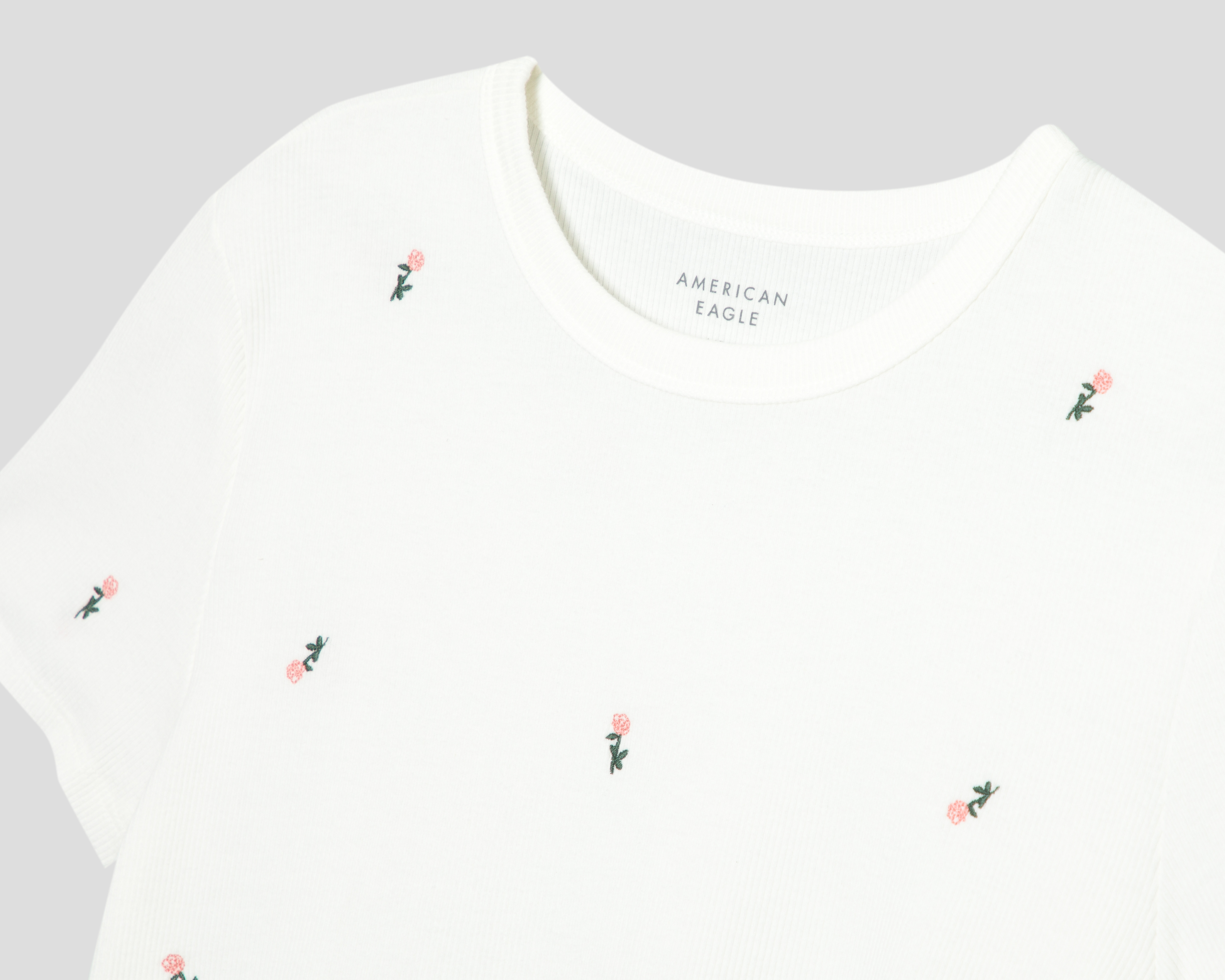 Foto 4 pulgar | Foto 3 | Playera Blanca American Eagle para Mujer