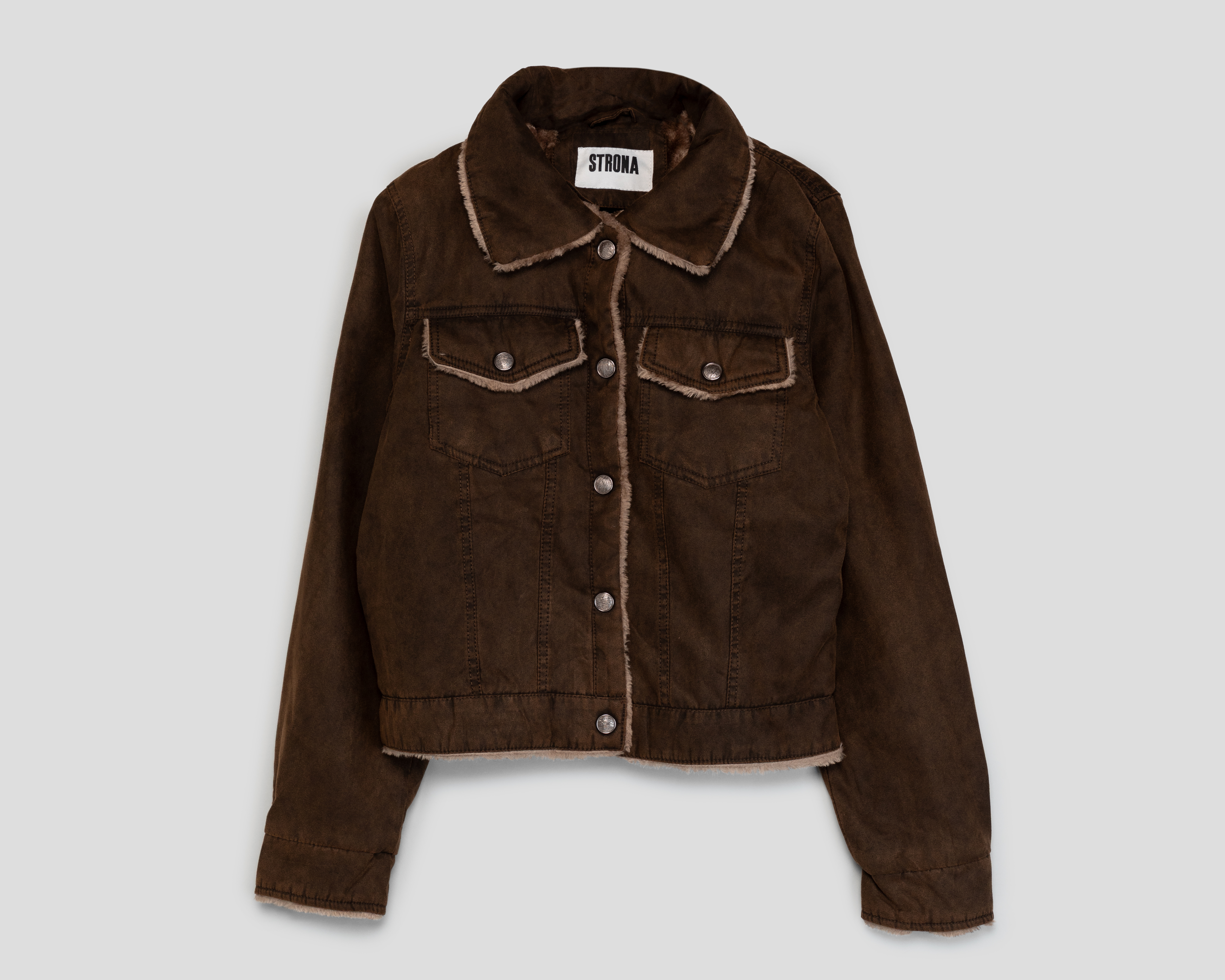 Foto 1 | Foto 1 | Chamarra Café Strona para Mujer