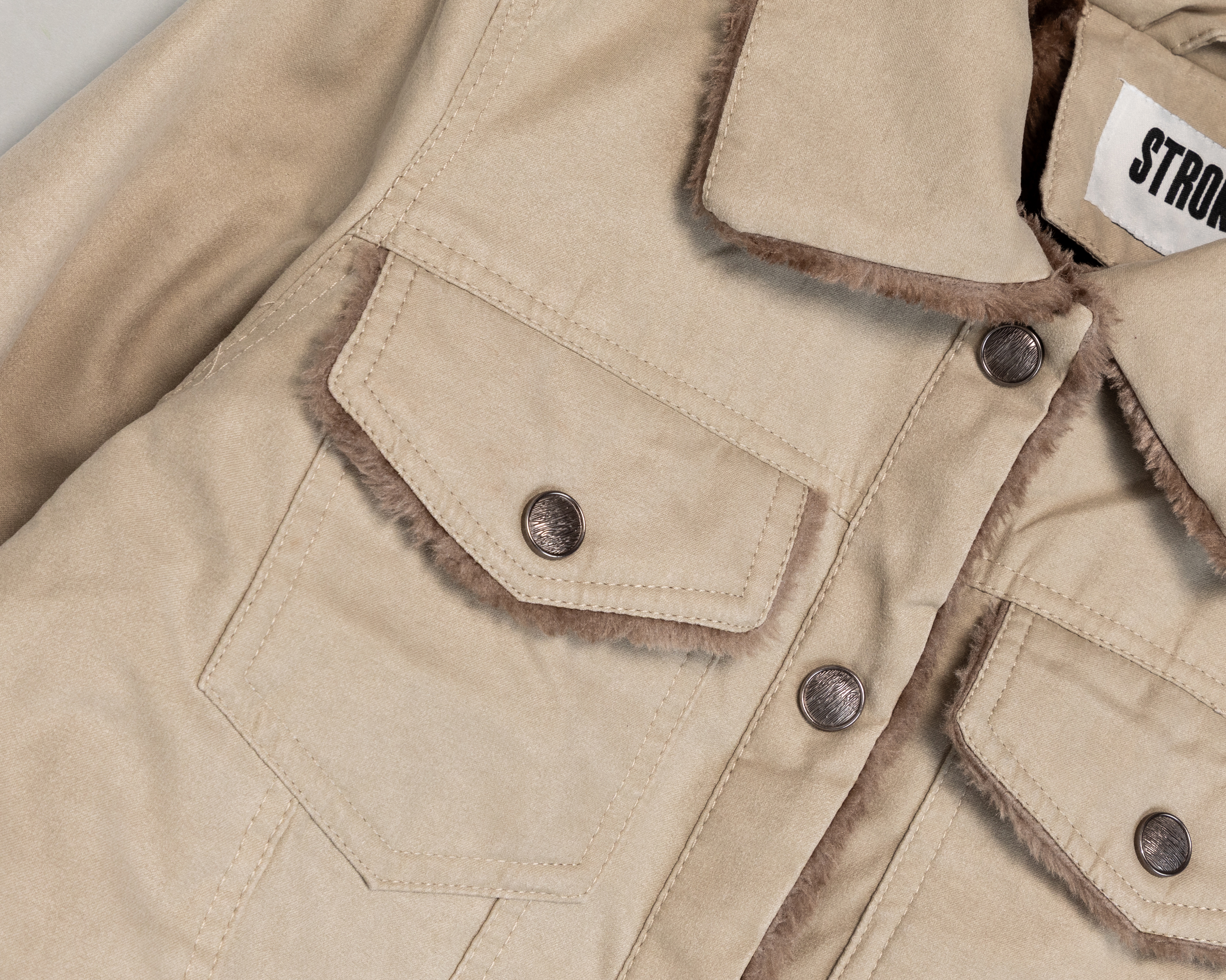 Foto 3 | Foto 3 | Chamarra Beige Strona para Mujer