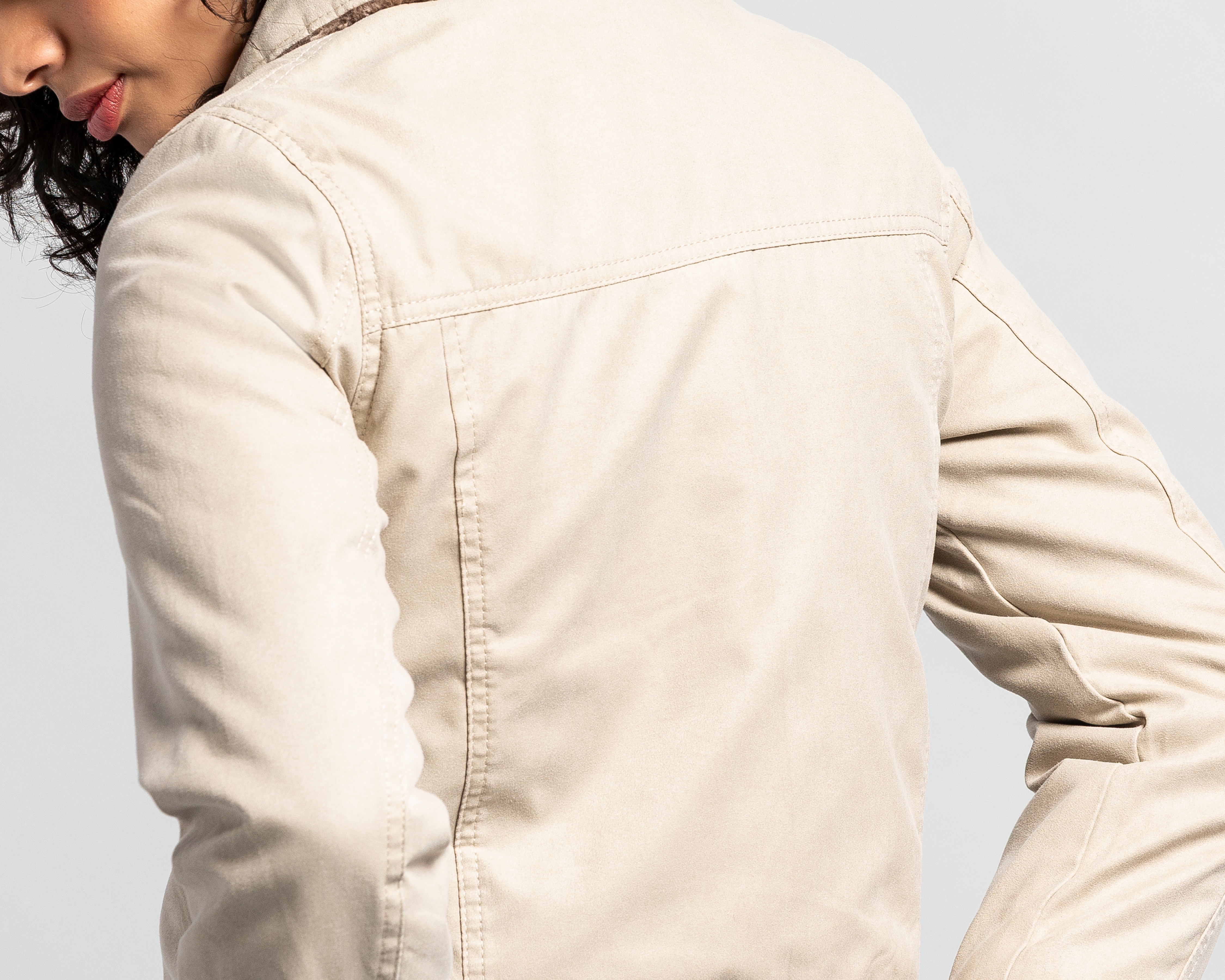 Foto 5 | Foto 5 | Chamarra Beige Strona para Mujer