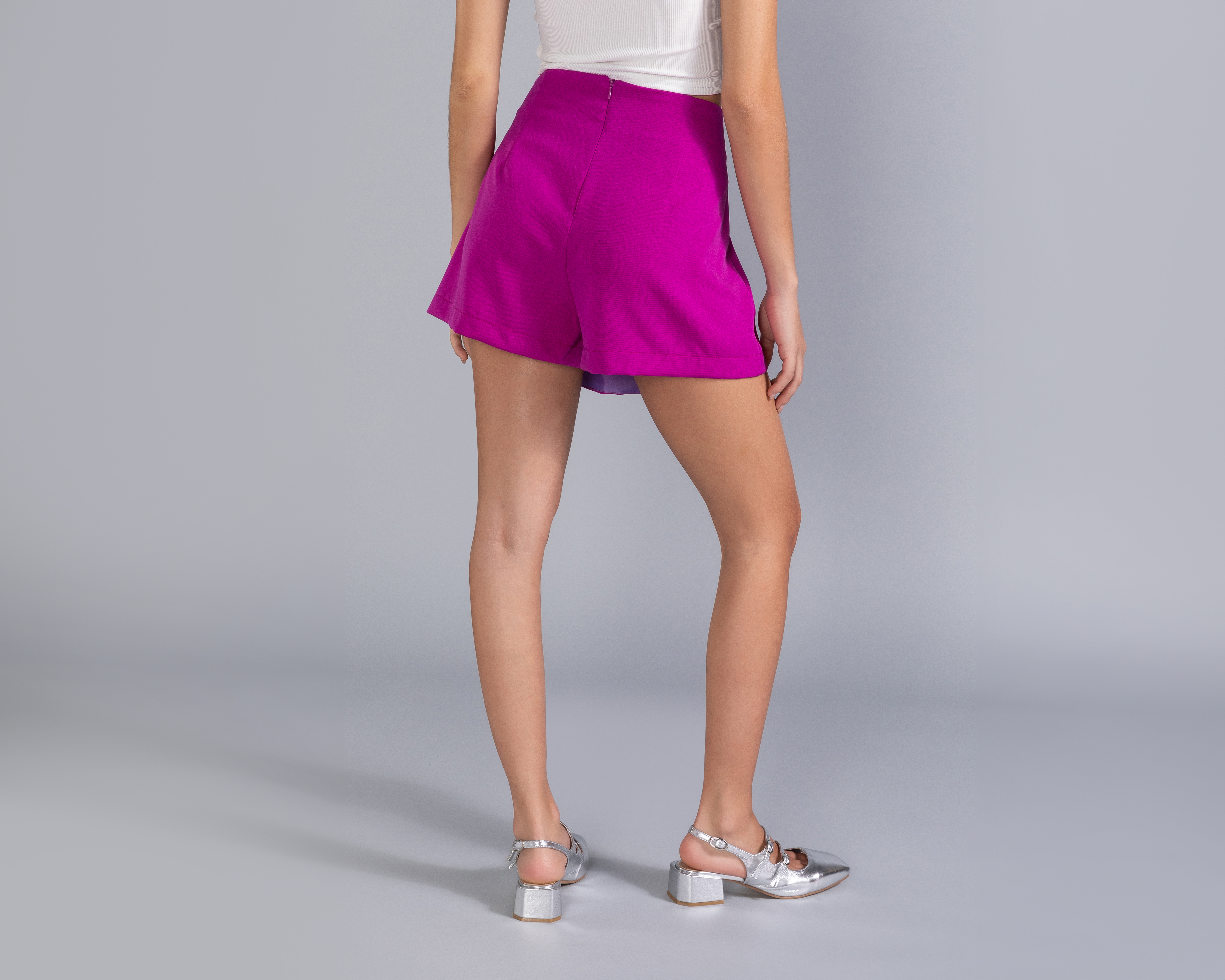Foto 4 pulgar | Foto 3 | Short Falda Corta Thinner Rosa para Mujer