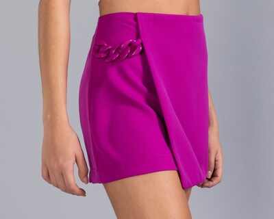 Foto 4 | Foto 4 | Short Falda Corta Thinner Rosa para Mujer