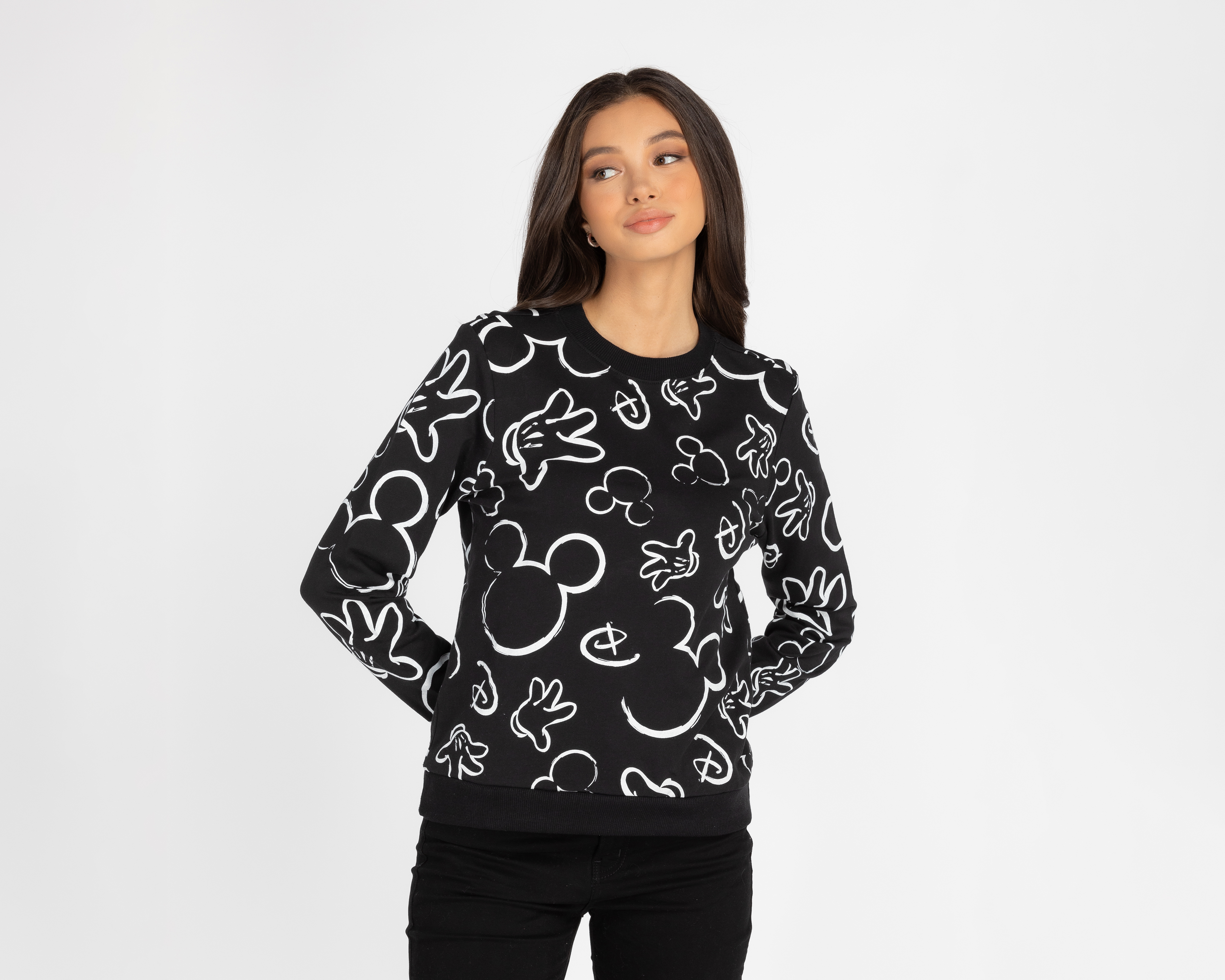 Foto 1 | Foto 1 | Sudadera Disney Mickey Mouse Negra