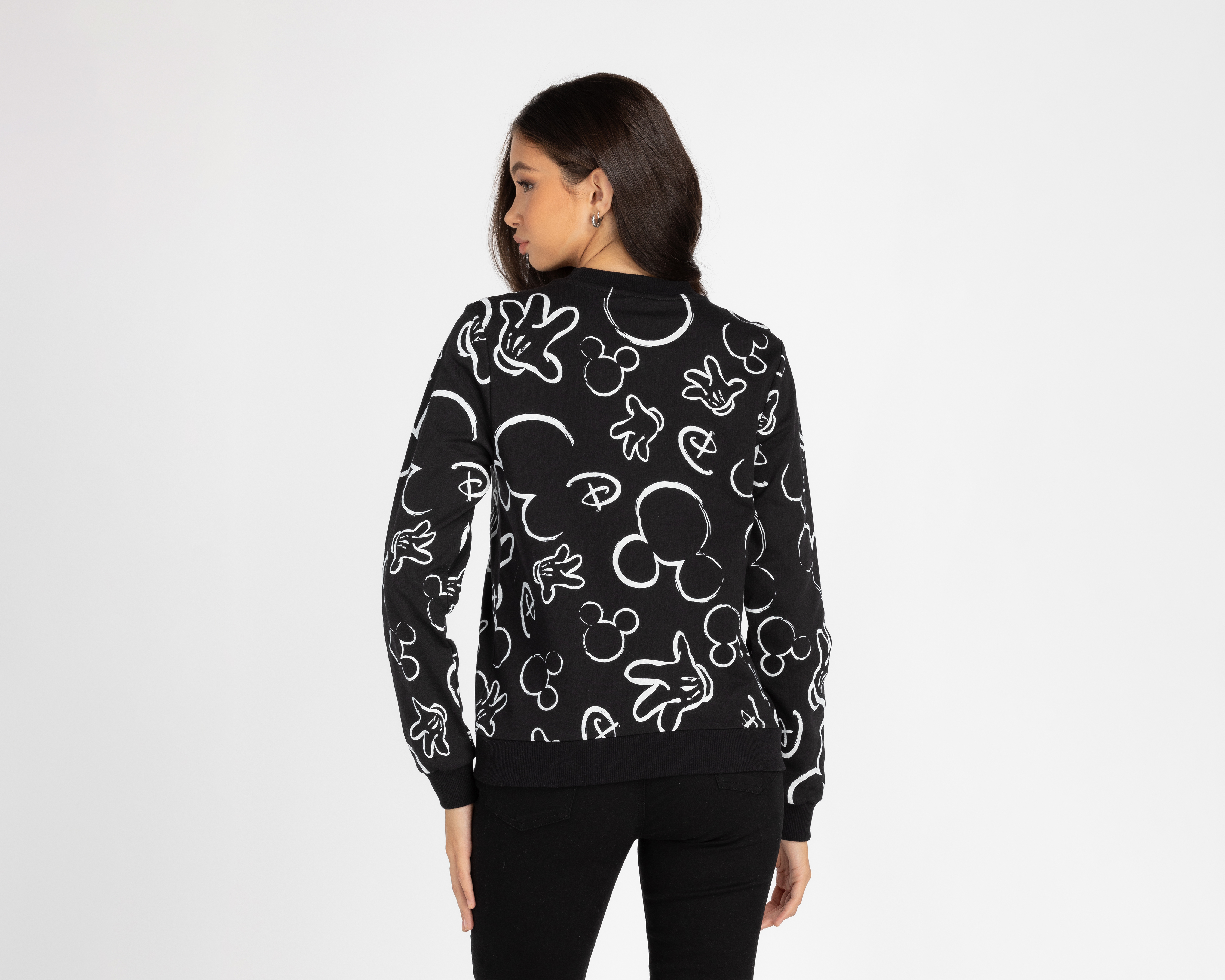 Foto 3 pulgar | Foto 2 | Sudadera Disney Mickey Mouse Negra