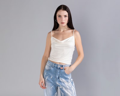 Foto 2 | Foto 2 | Playera sin Manga Drapeado en Escote Strona para Mujer