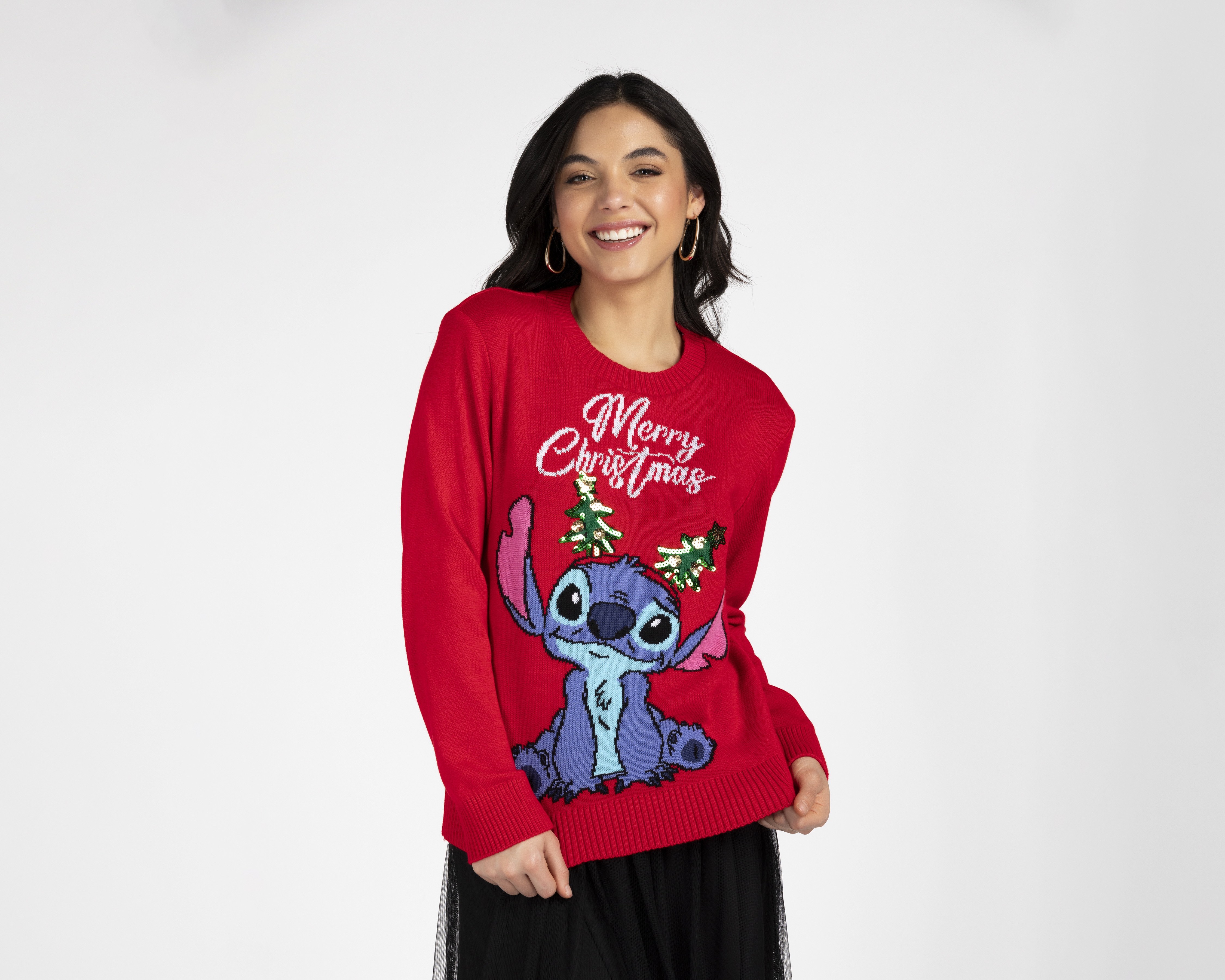 Suéter Navideño Disney Stitch para Mujer