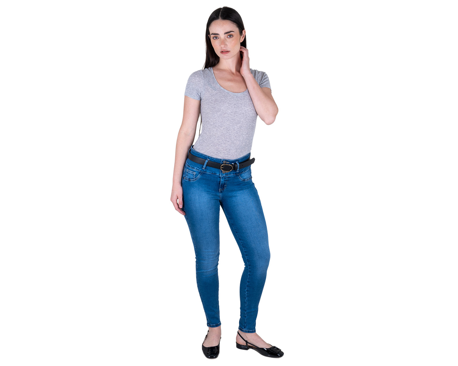 Foto 4 pulgar | Foto 3 | Jeans Skinny Lee para Mujer