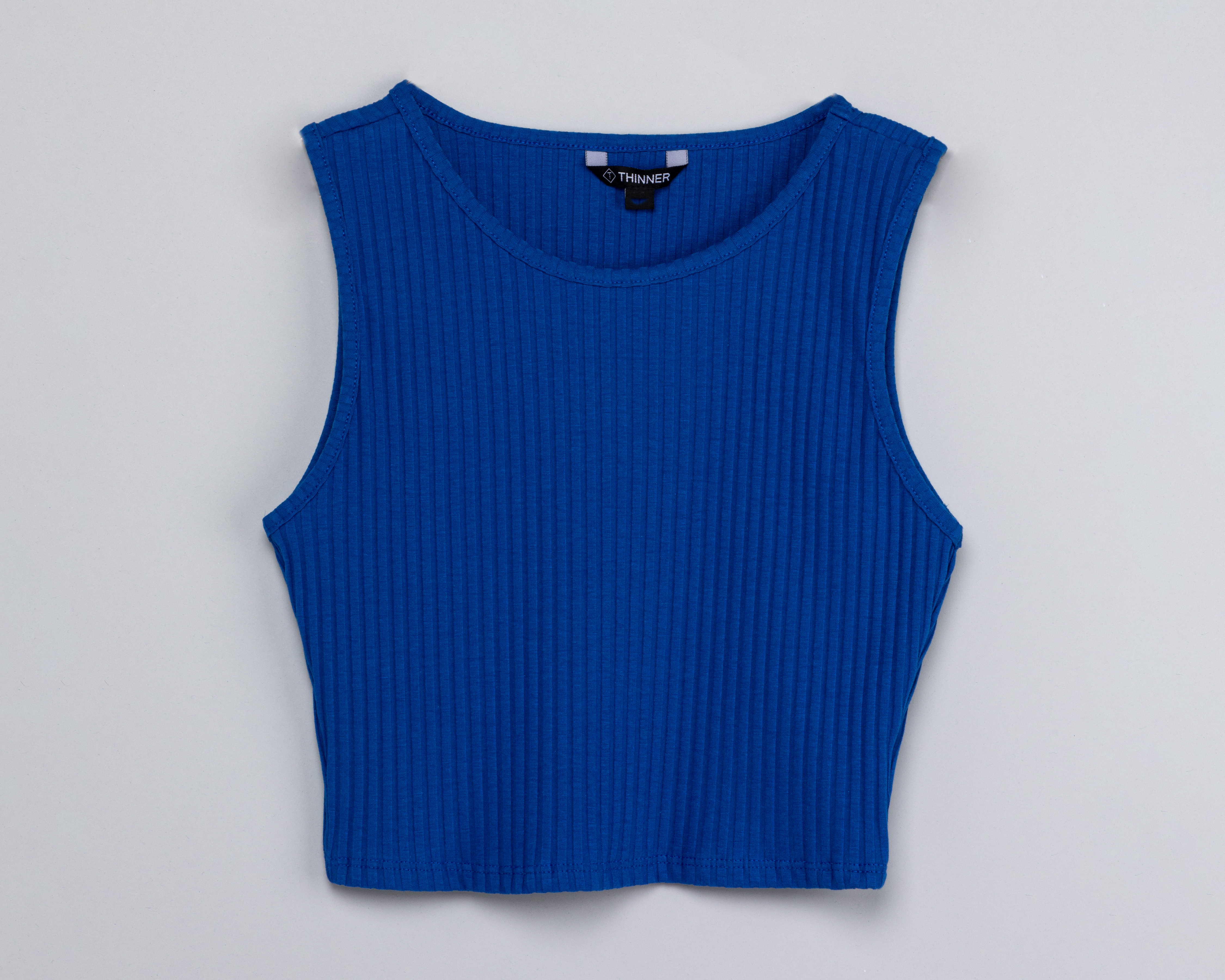 Foto 1 | Foto 1 | Playera Thinner Azul sin Mangas