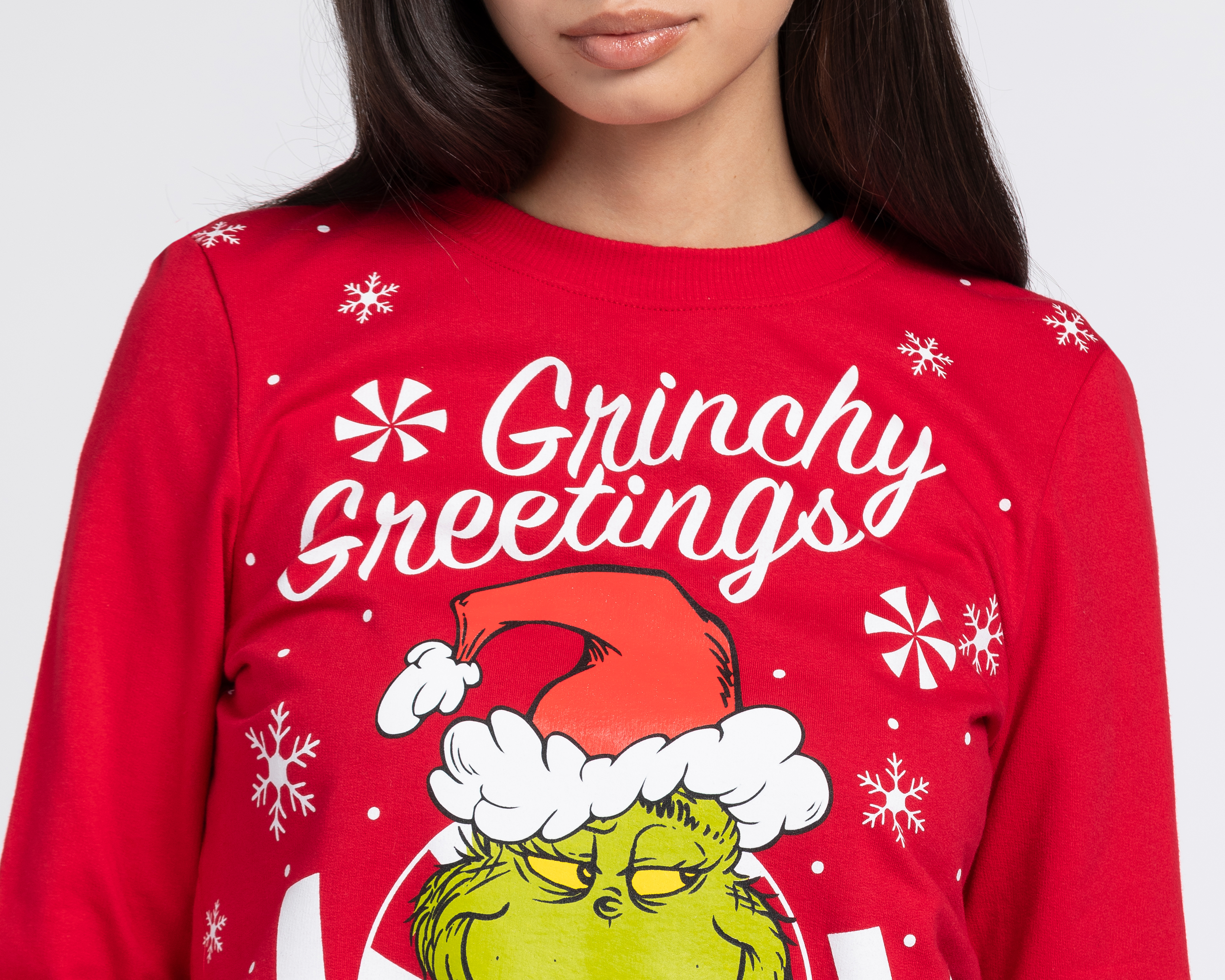 Foto 4 pulgar | Foto 3 | Sudadera Dr. Seuss Grinch Roja