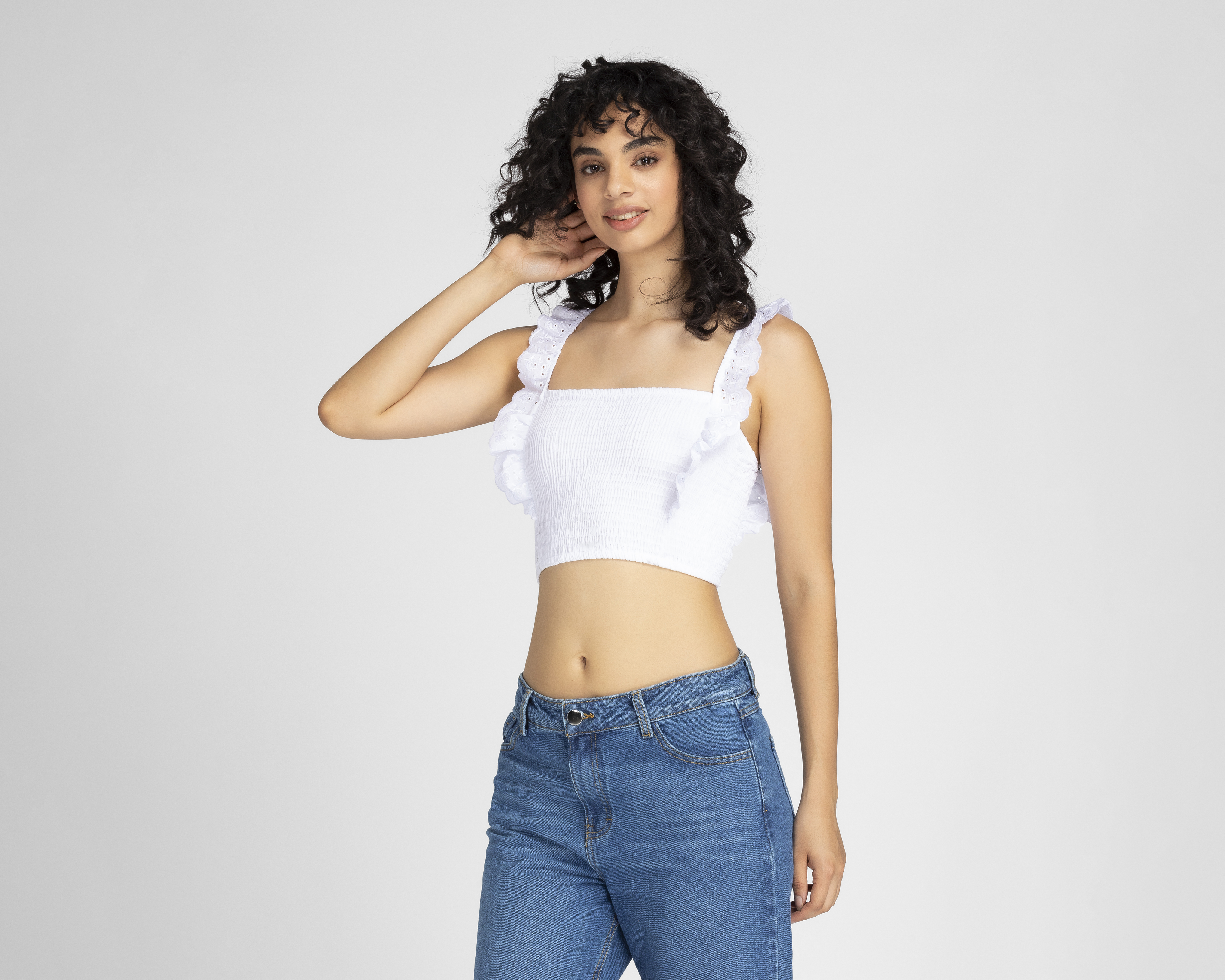 Foto 2 pulgar | Foto 1 | Blusa 18 Forever sin Mangas con Zurcido