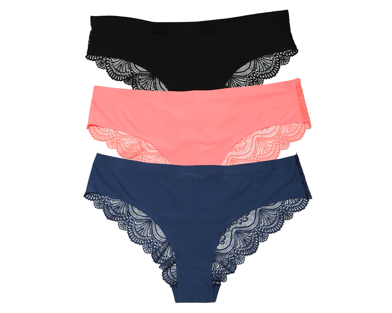 Pantaleta con Encaje Be Wicked para Mujer 3 Piezas