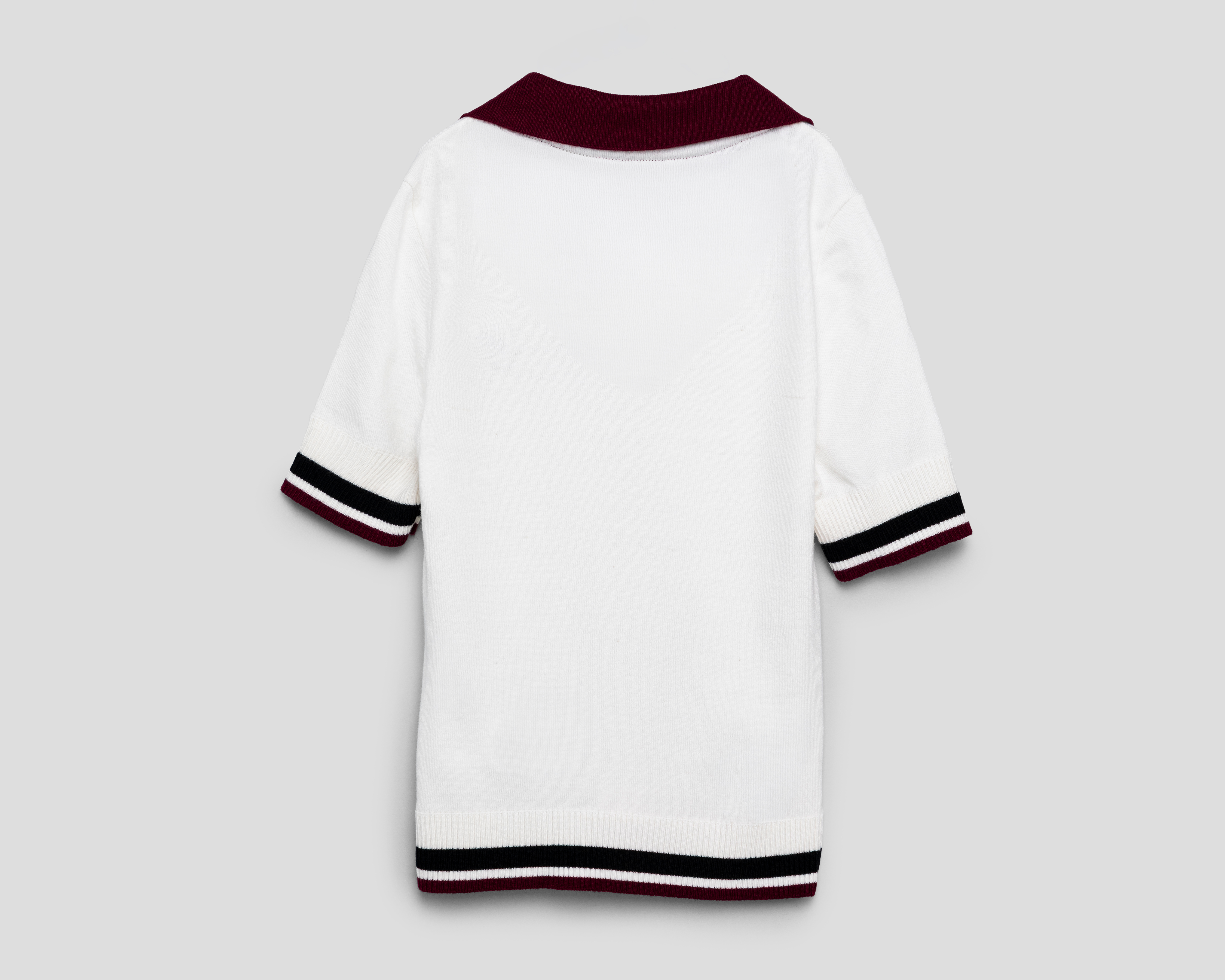 Foto 2 | Foto 2 | Playera Polo Refill Cuello V Blanca para Mujer